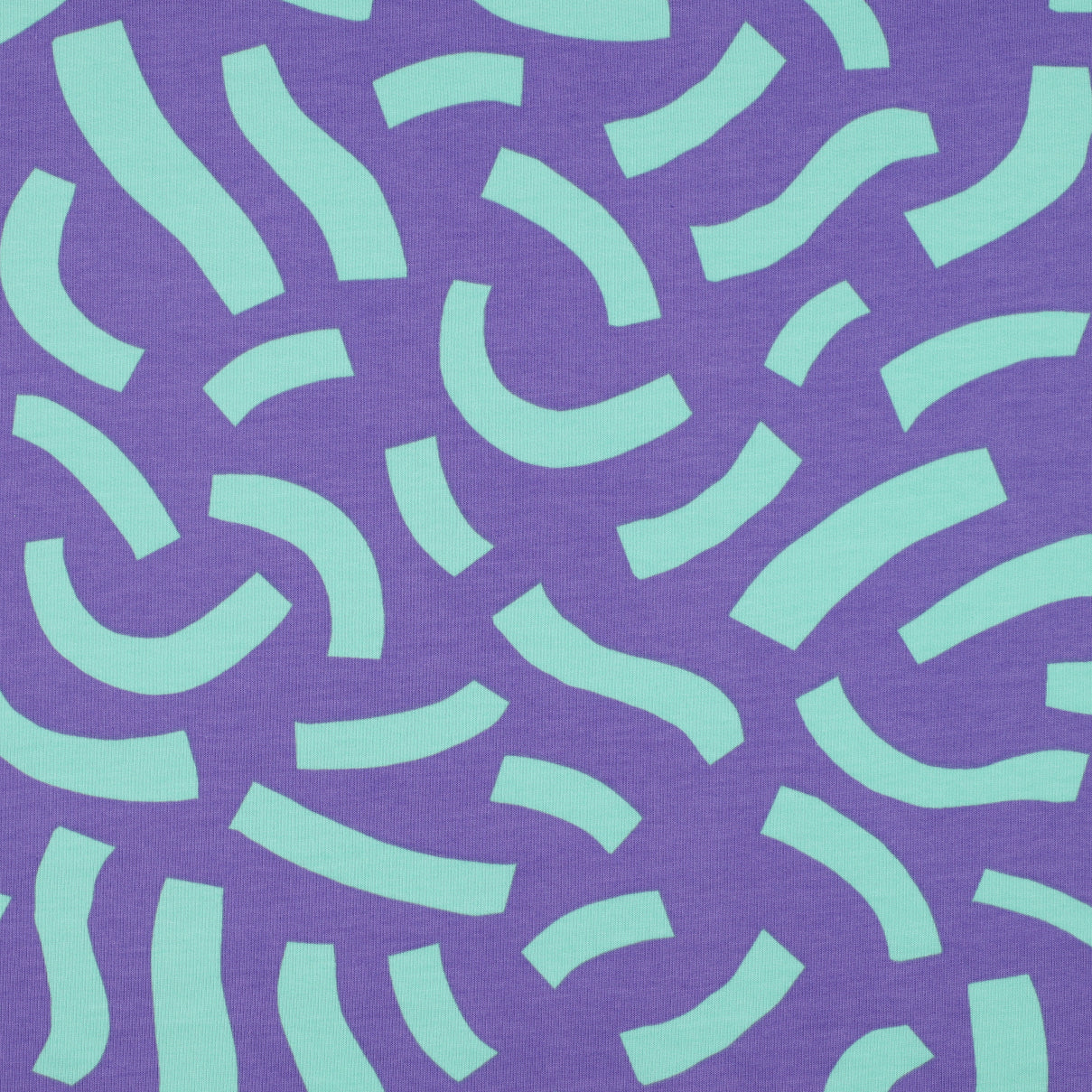 REMNANT 0.7 Metre - Nerida Hansen - Playful Purple Cotton French Terry