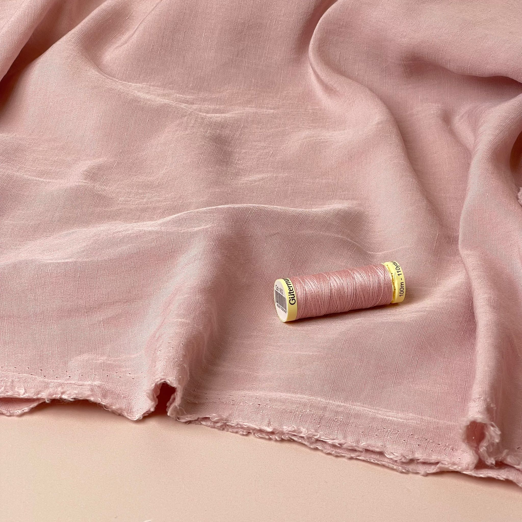 Lush Nude Light Viscose Linen Crepe Dress Fabric