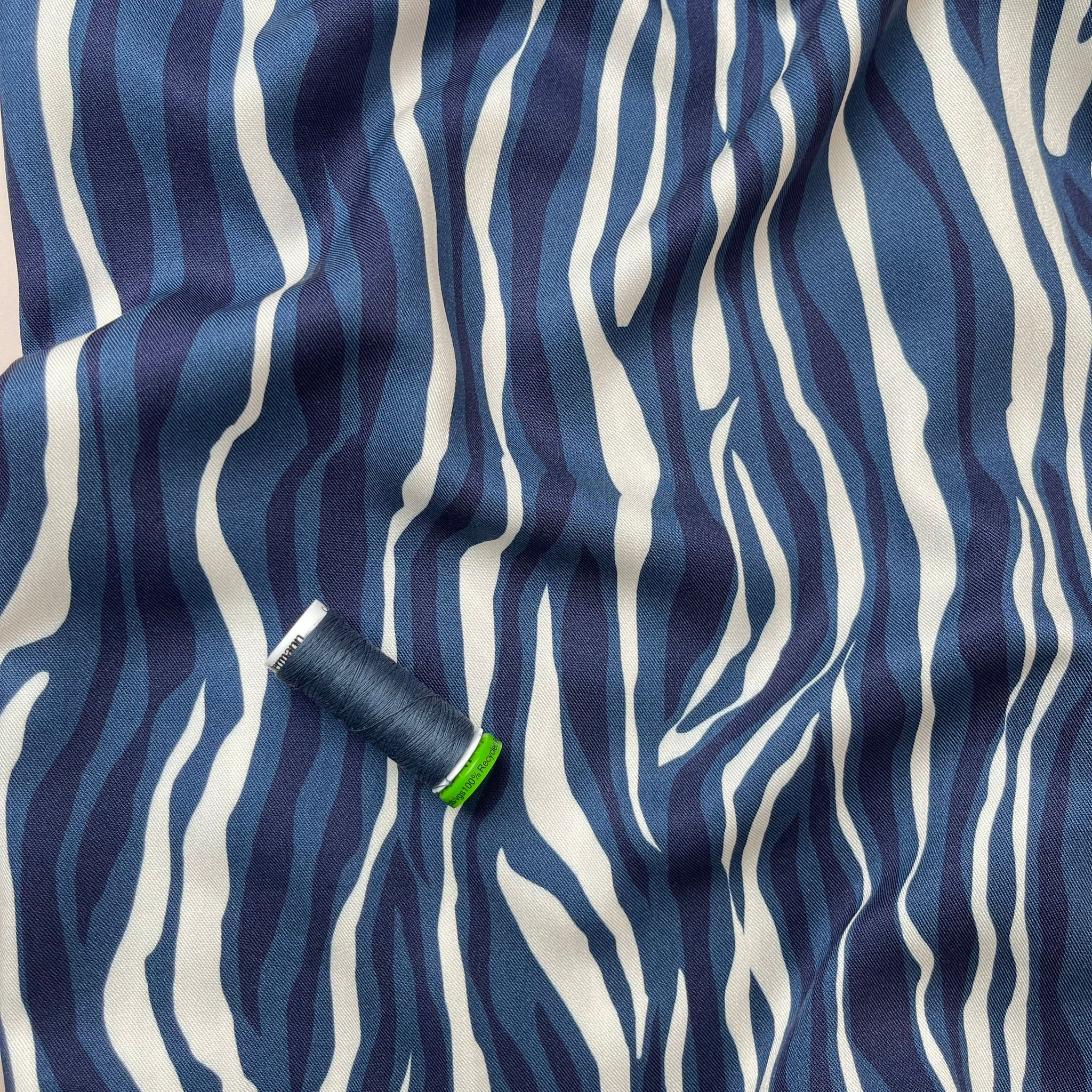 Light & Lush - Coastal Waves Viscose Twill Fabric