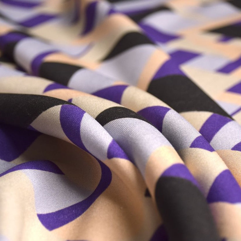 REMNANT 2.8 Metres - Cousette - Dune Purple ECOVERO Viscose Fabric