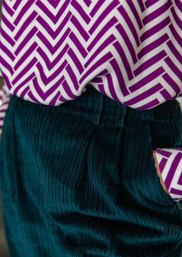 Sewing Kit - Brooklyn Trousers in Navy Vintage Washed Cotton