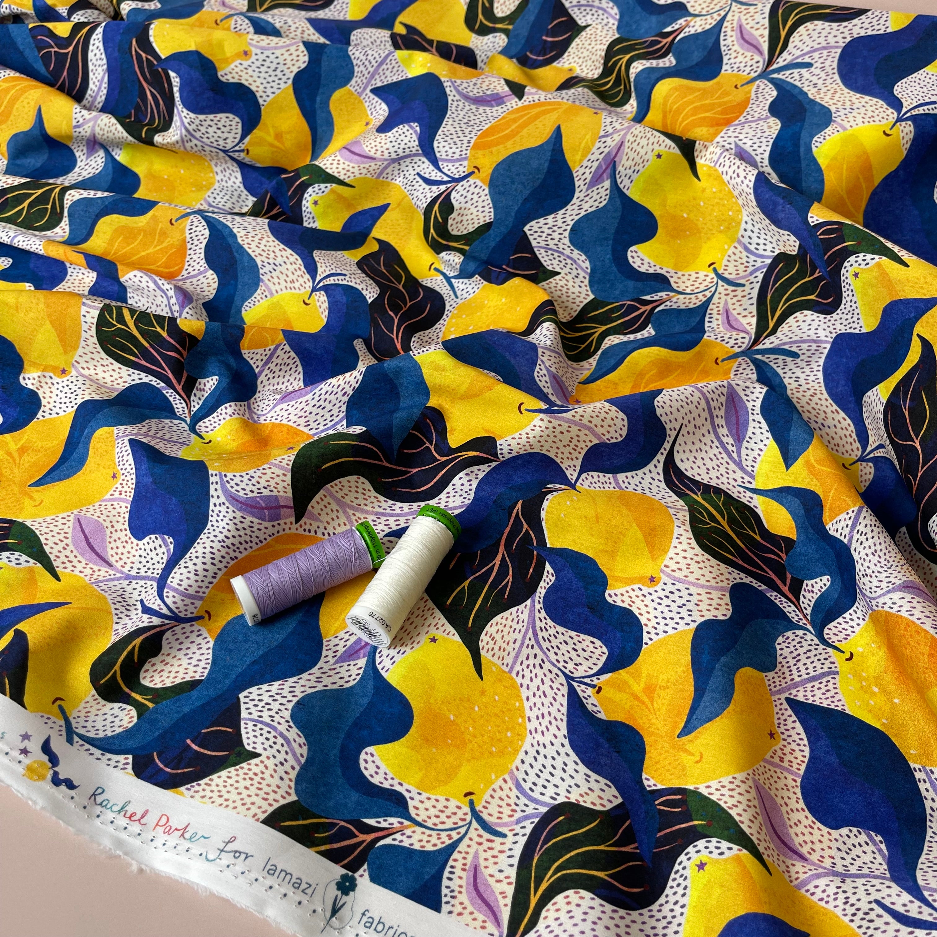 Adventure - Mediterranean Lemons Cotton Lawn