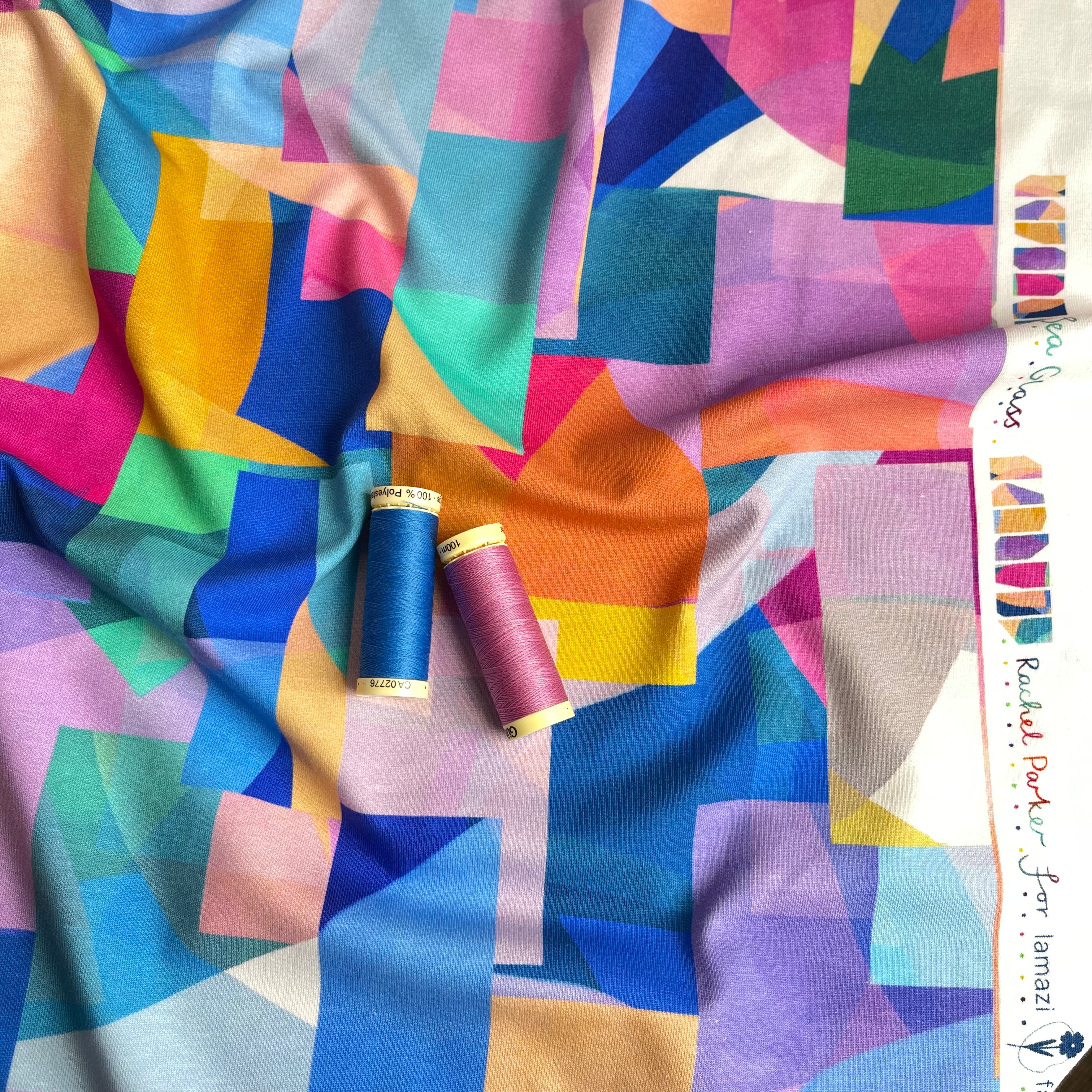 REMNANT 1.4 Metres - Seaglass Blue Organic Cotton Jersey