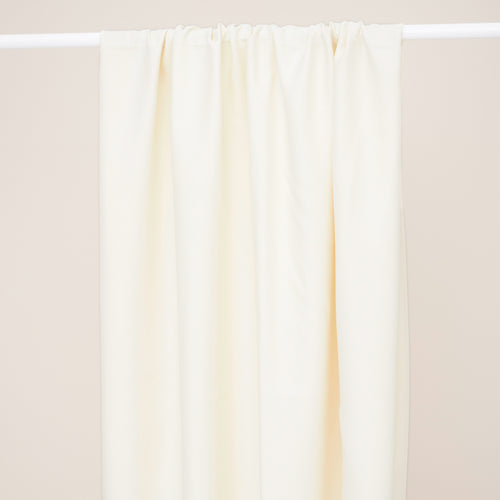 Mind The MAKER - Plain Creamy White ECOVERO™ Viscose Leia Crepe Fabric