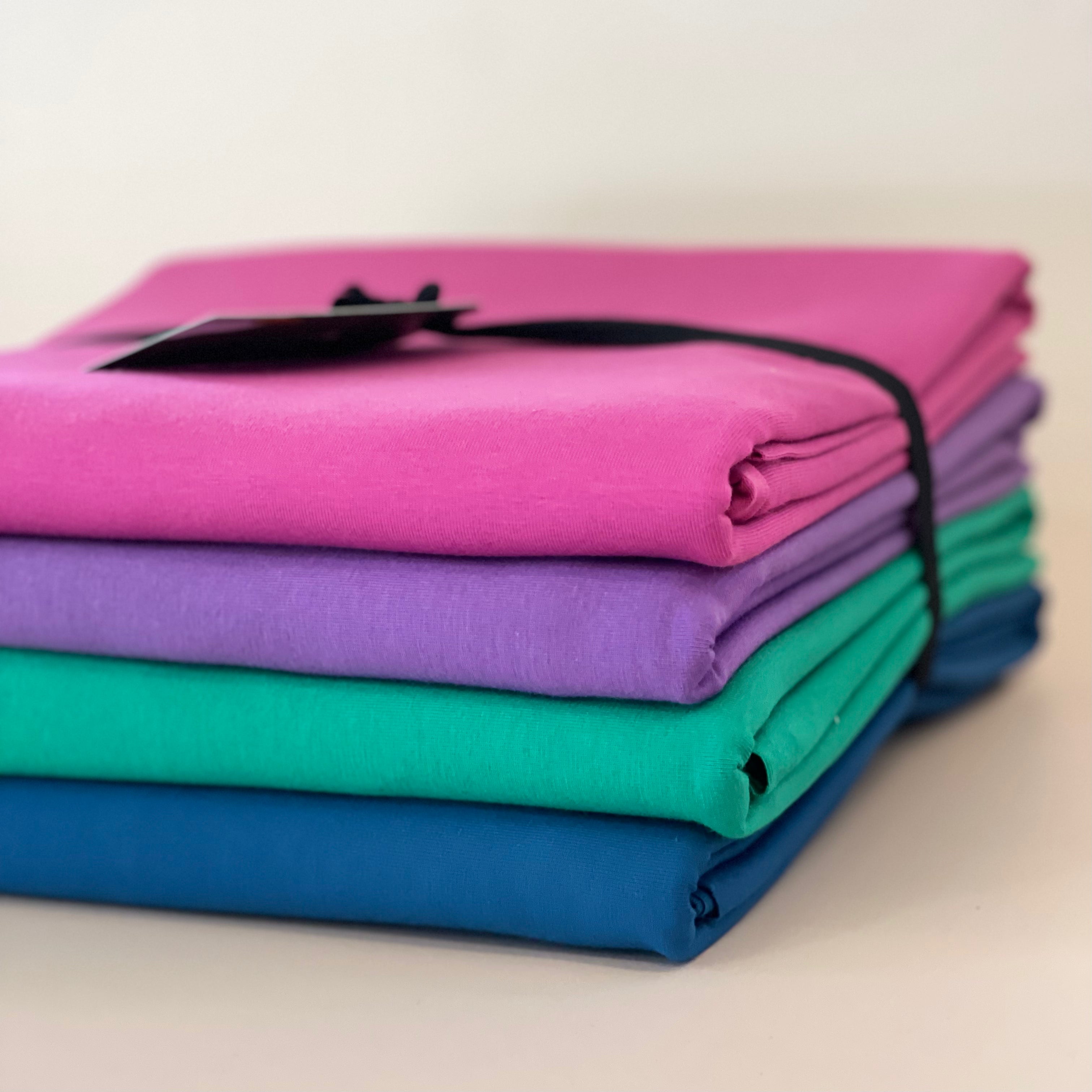 Colour Bundles - Lupine Essential Chic Cotton Jersey Fabrics