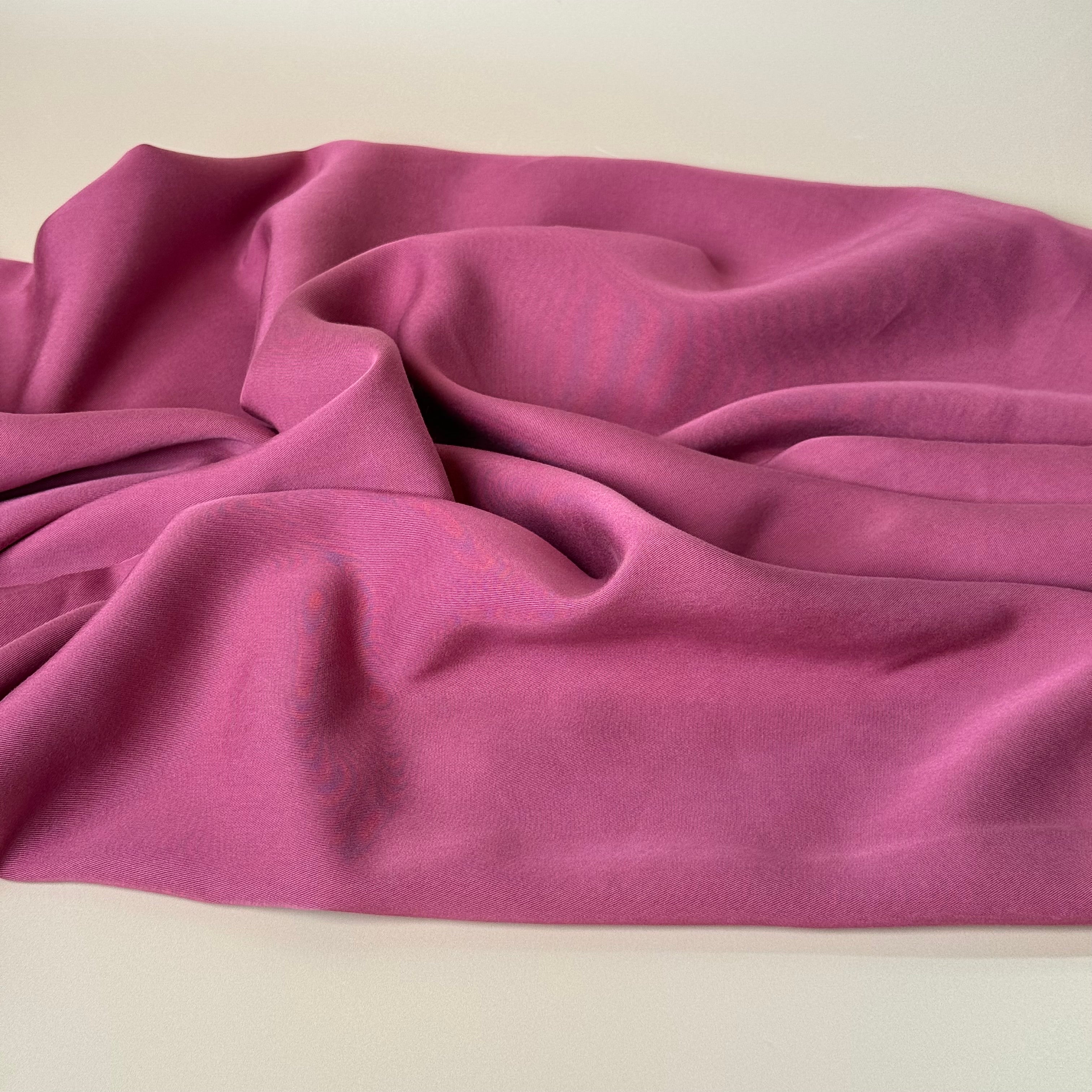 Lush in Raspberry TENCEL™ Lyocell Sandwashed Twill