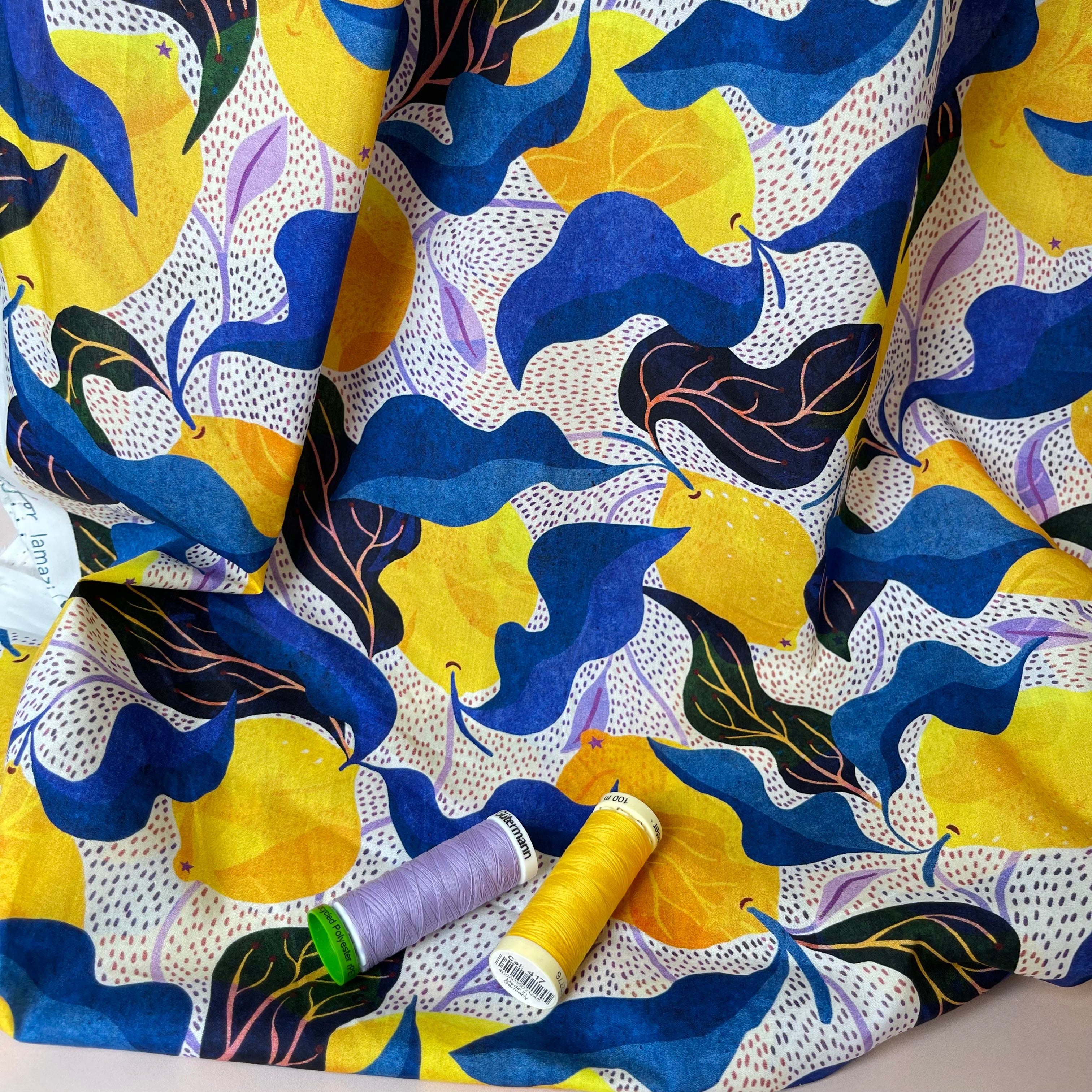 Adventure - Mediterranean Lemons Cotton Lawn