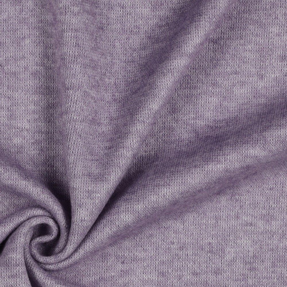 REMNANT 1.00 metre - Snug Viscose Blend Sweater Knit in Lilac Melange