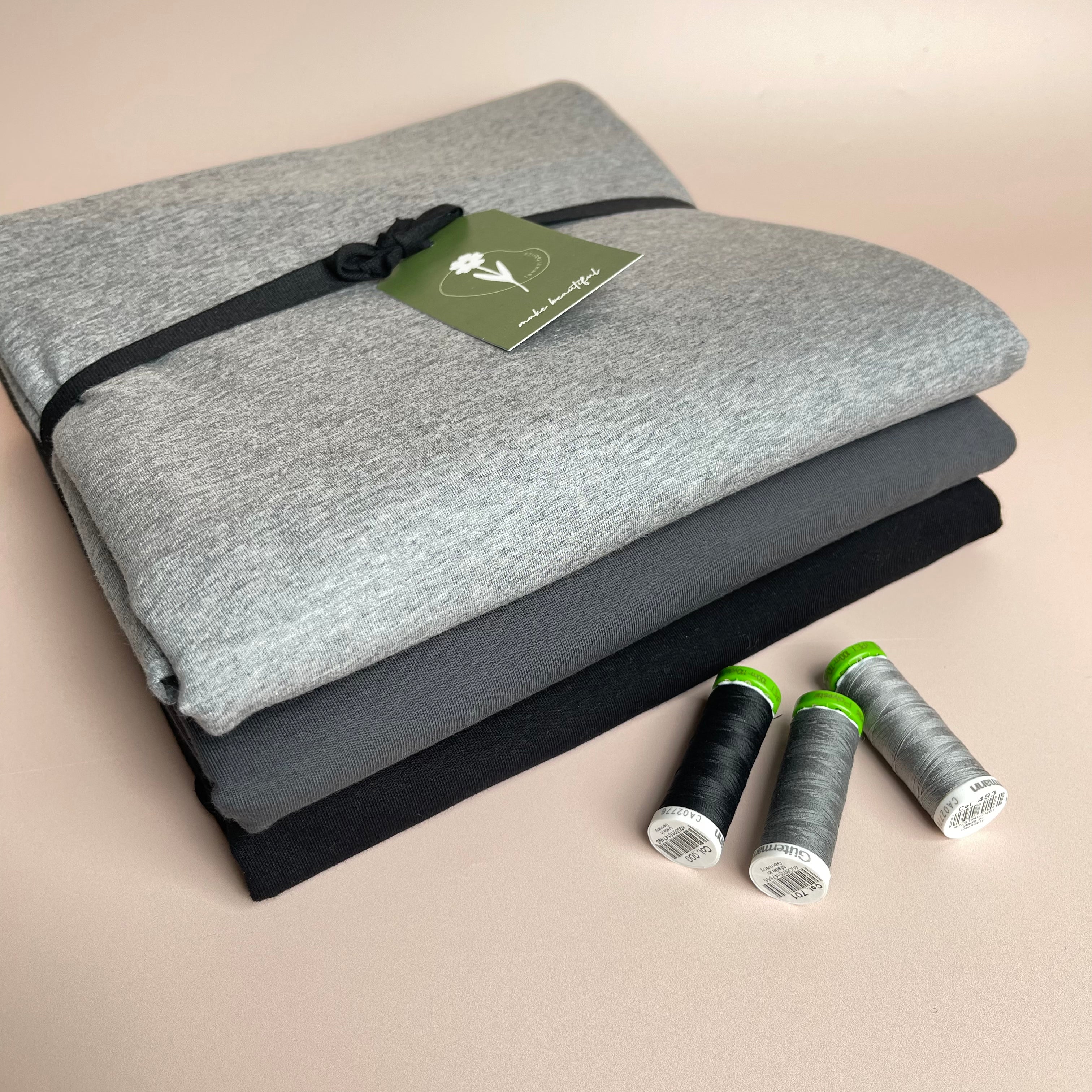 Colour Bundles - Neutrals Night Essential Chic Cotton Jersey Fabrics