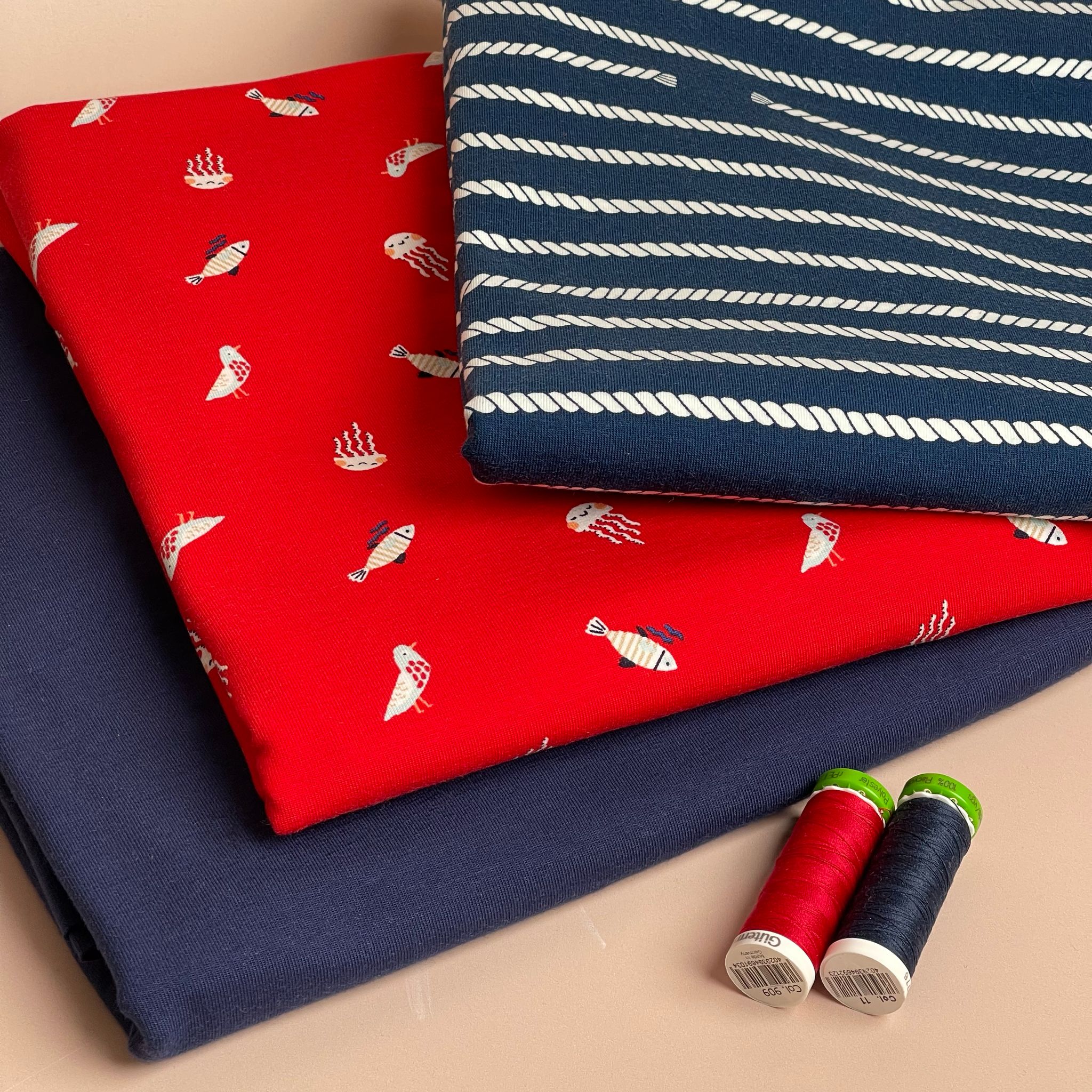 Make an Outfit Colour Bundle - Classic Nautical Cotton Jerseys