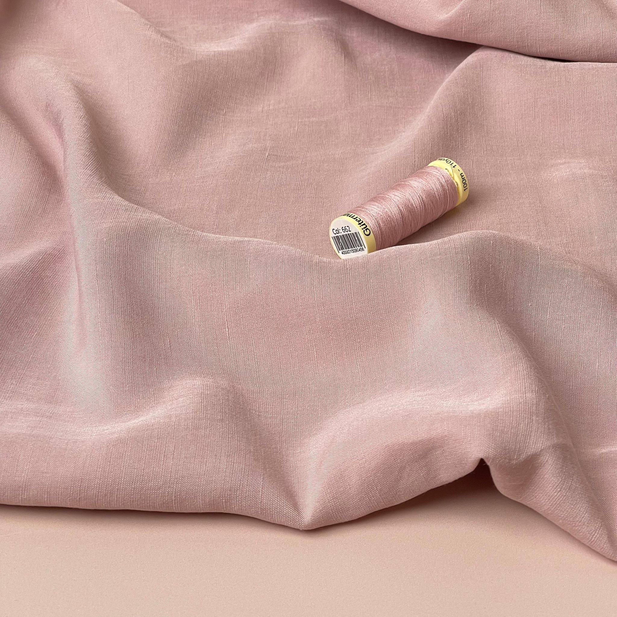 Lush Nude Light Viscose Linen Crepe Dress Fabric