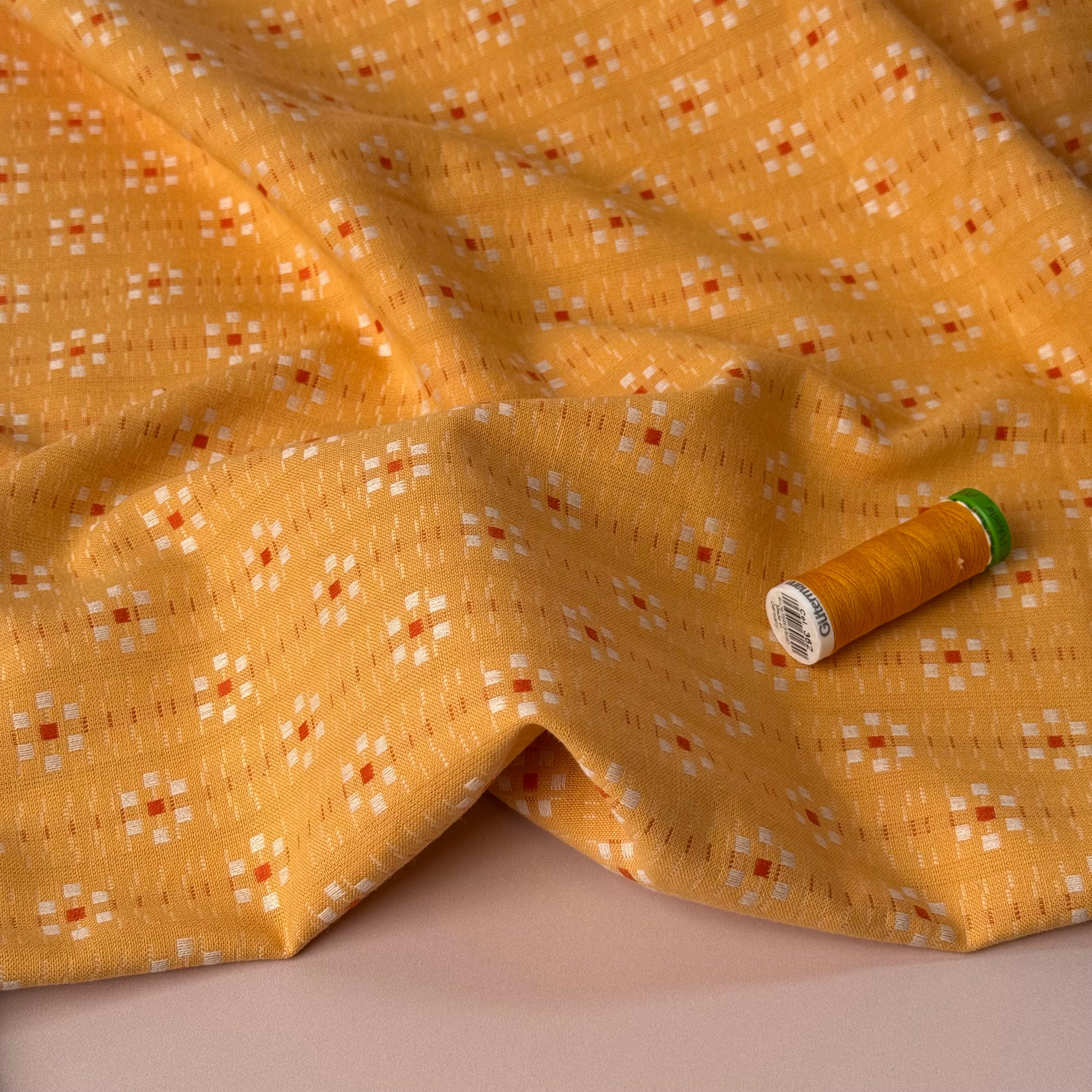 Fableism Supply Co - Goldenrod Daisy Yarn Dyed Cotton from Swedish Holidays