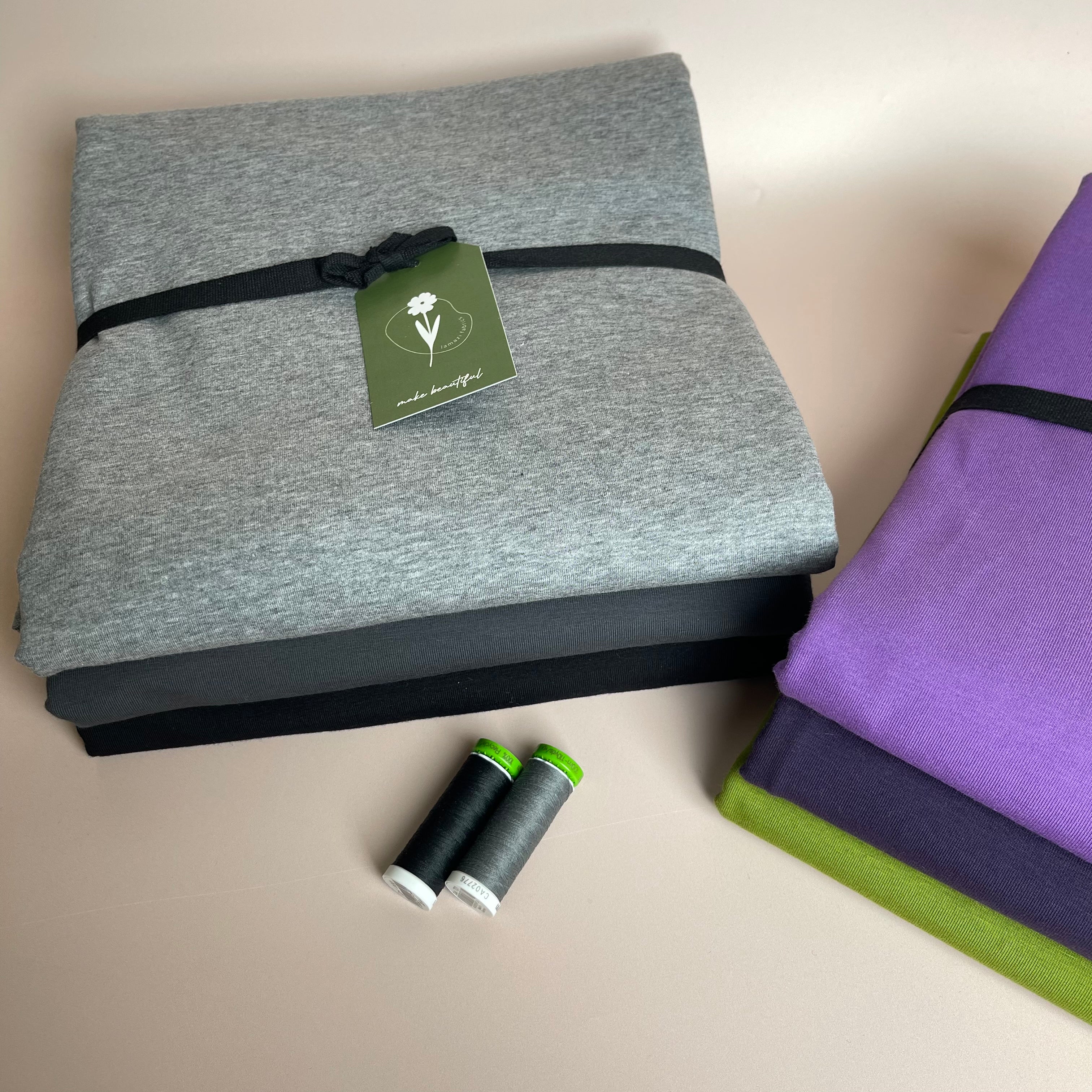 Colour Bundles - Neutrals Night Essential Chic Cotton Jersey Fabrics