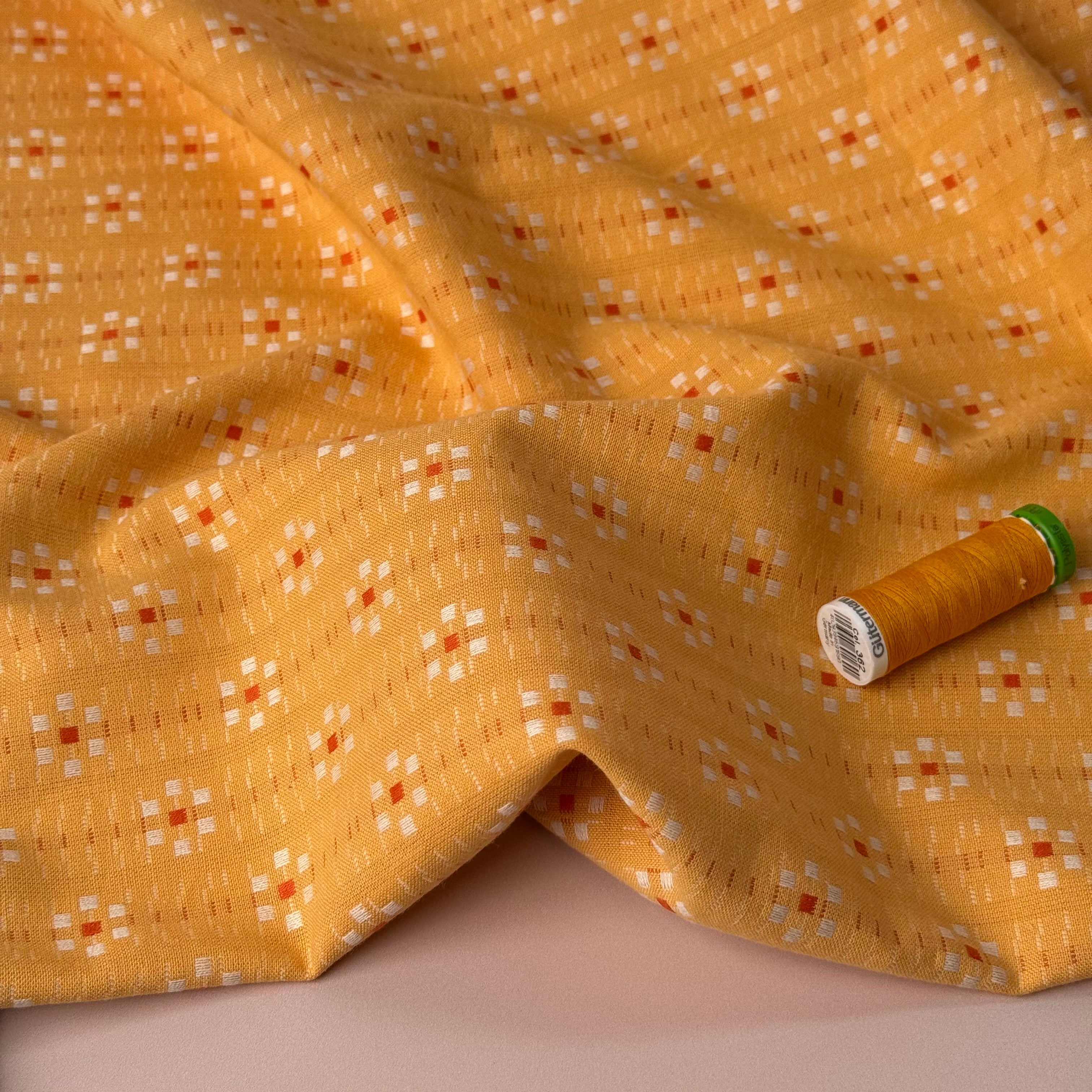Fableism Supply Co - Goldenrod Daisy Yarn Dyed Cotton from Swedish Holidays