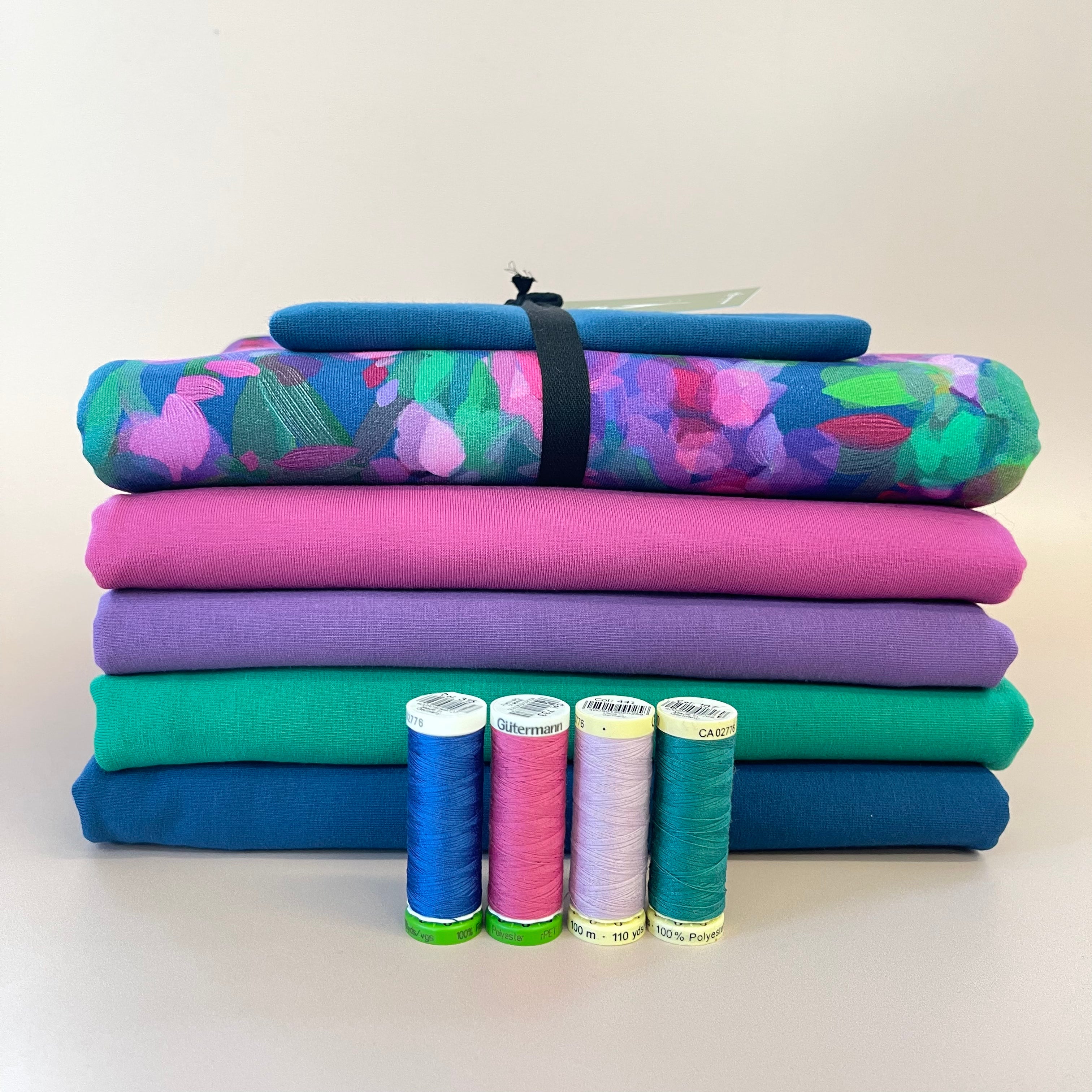 Colour Bundles - Lupine Essential Chic Cotton Jersey Fabrics