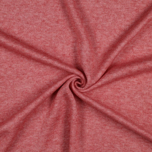 REMNANT 0.78 metre - Snug Viscose Blend Sweater Knit in Coral Melange