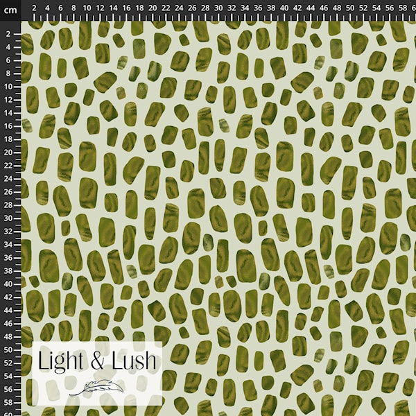 Light & Lush - Mossy Pebbles Viscose Twill Fabric