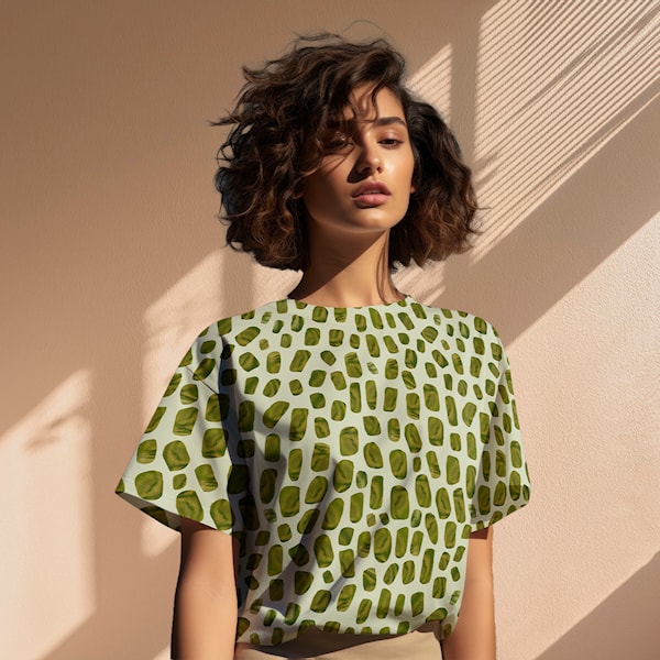 Light & Lush - Mossy Pebbles Viscose Twill Fabric