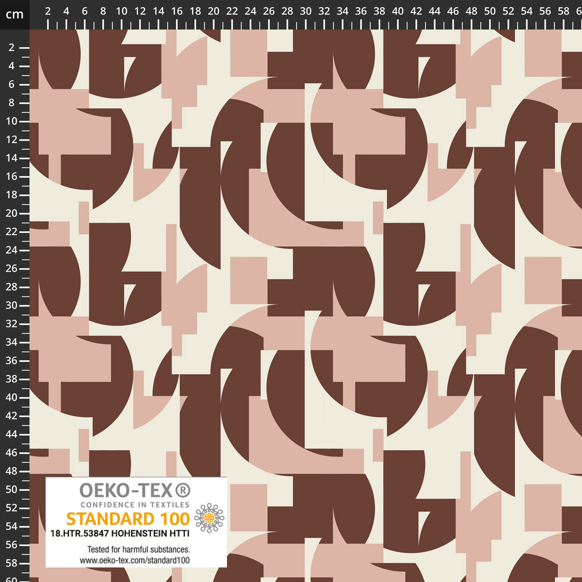 Light & Lush - Shapes Blush Viscose Twill Fabric