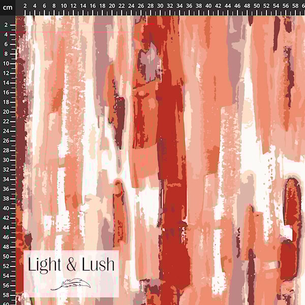 REMNANT 0.85 Metre - Light & Lush - Summer Sunset Viscose Twill Fabric