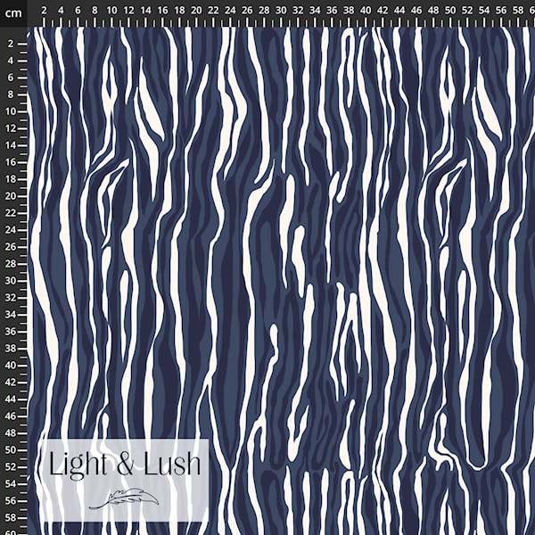 Light & Lush - Coastal Waves Viscose Twill Fabric