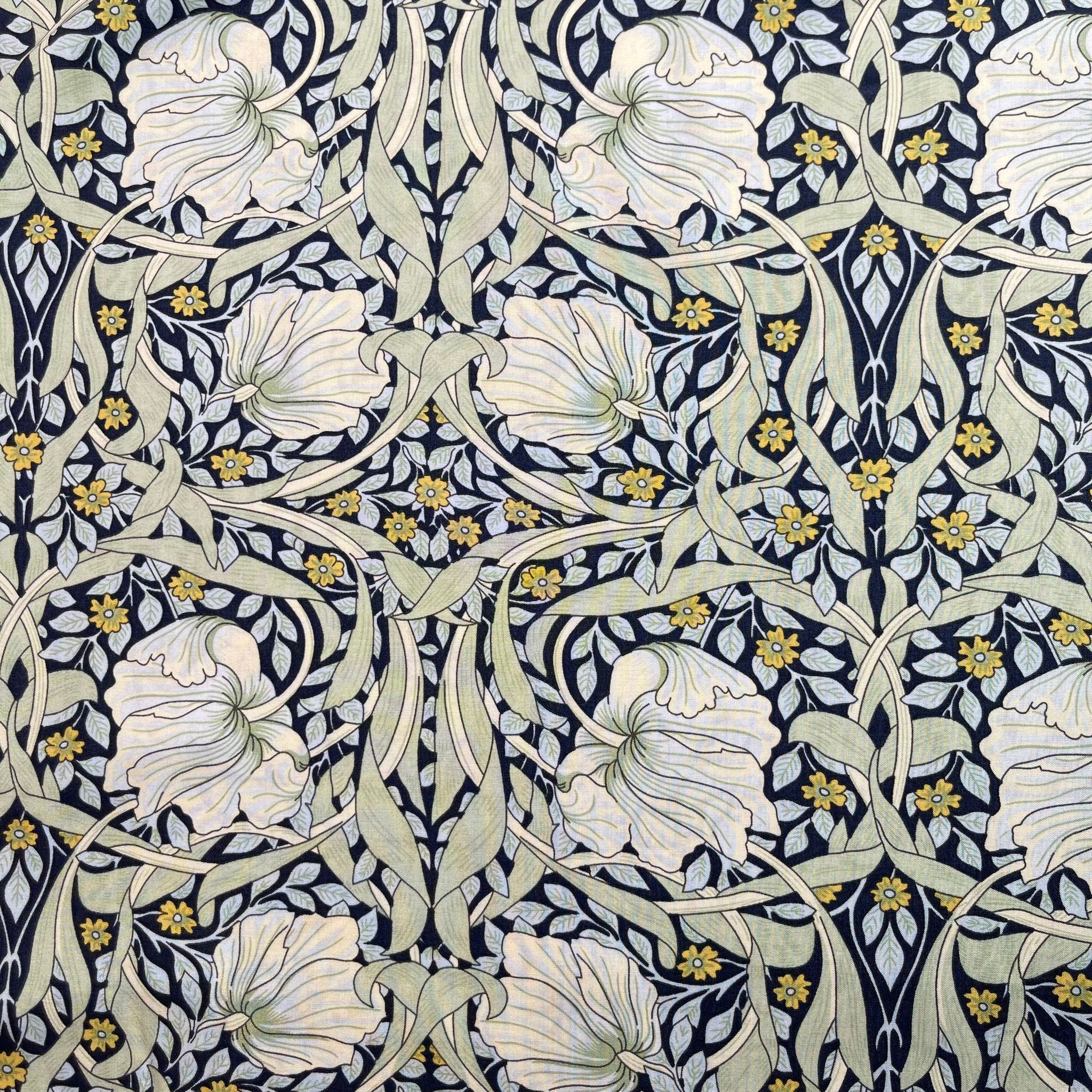 Morris Mint Green Viscose Fabric