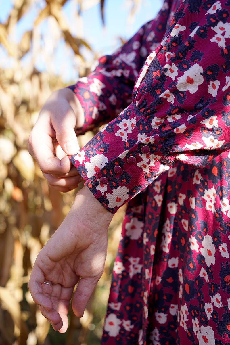 Églantine & Zoé - Carlota Pink Magenta ECOVERO™ Viscose Twill Fabric