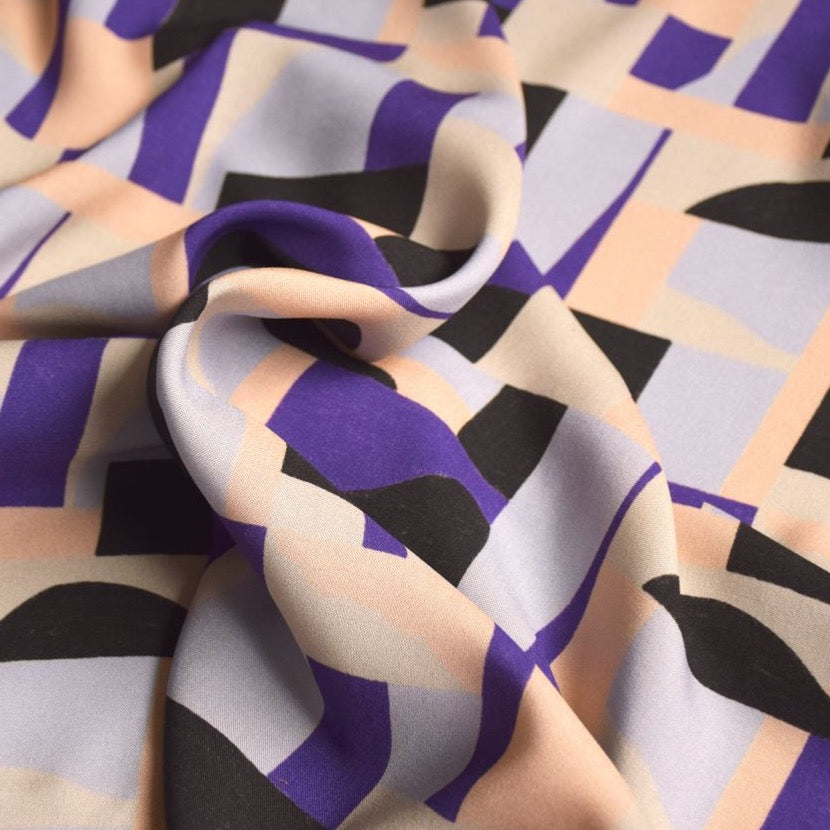 REMNANT 2.8 Metres - Cousette - Dune Purple ECOVERO Viscose Fabric