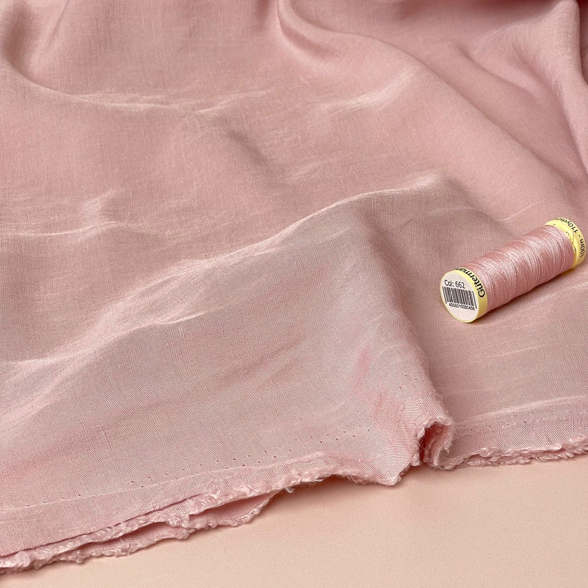 Lush Nude Light Viscose Linen Crepe Dress Fabric