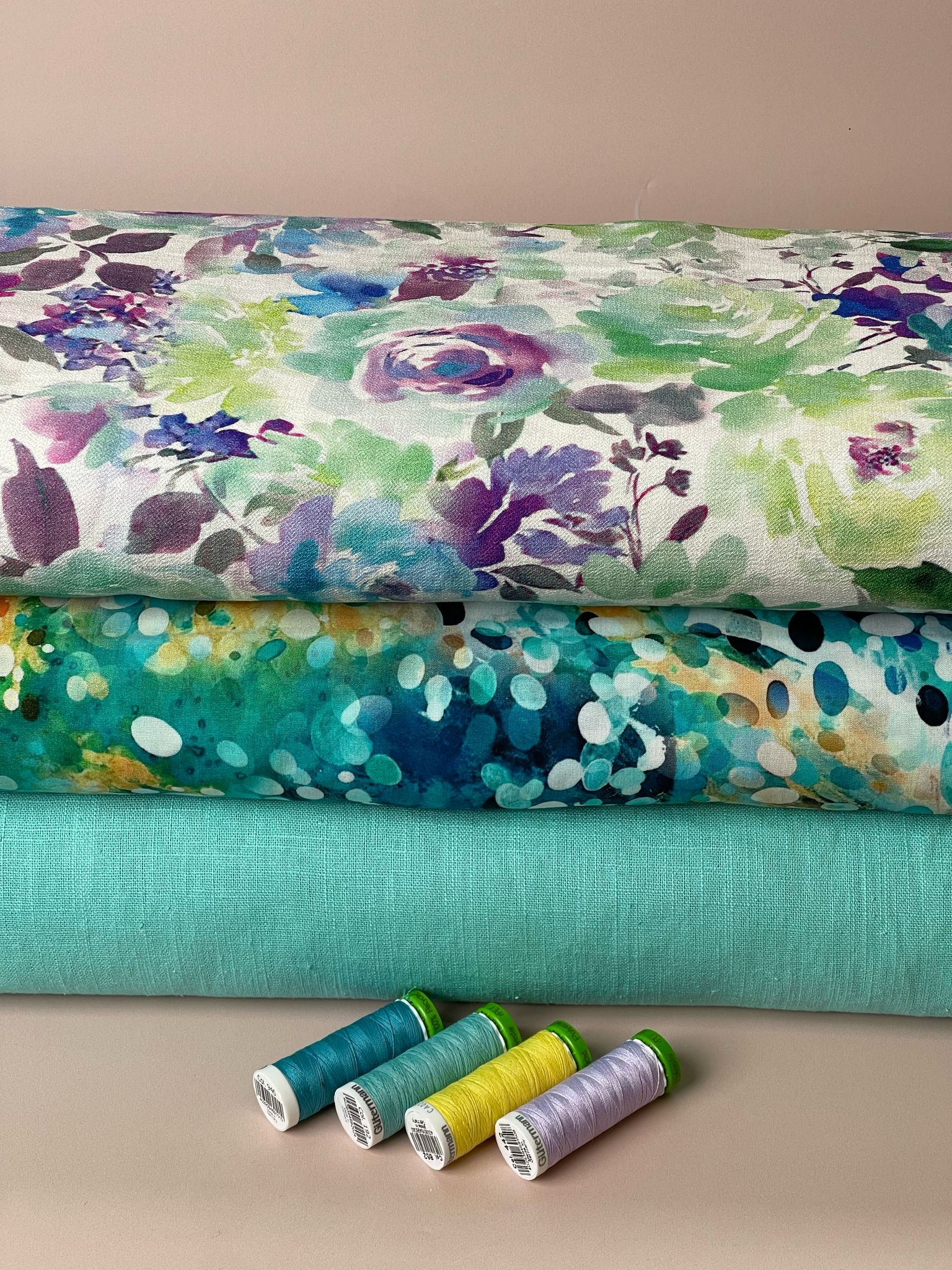 Breeze Spring Mint - Enzyme Washed Pure Linen Fabric