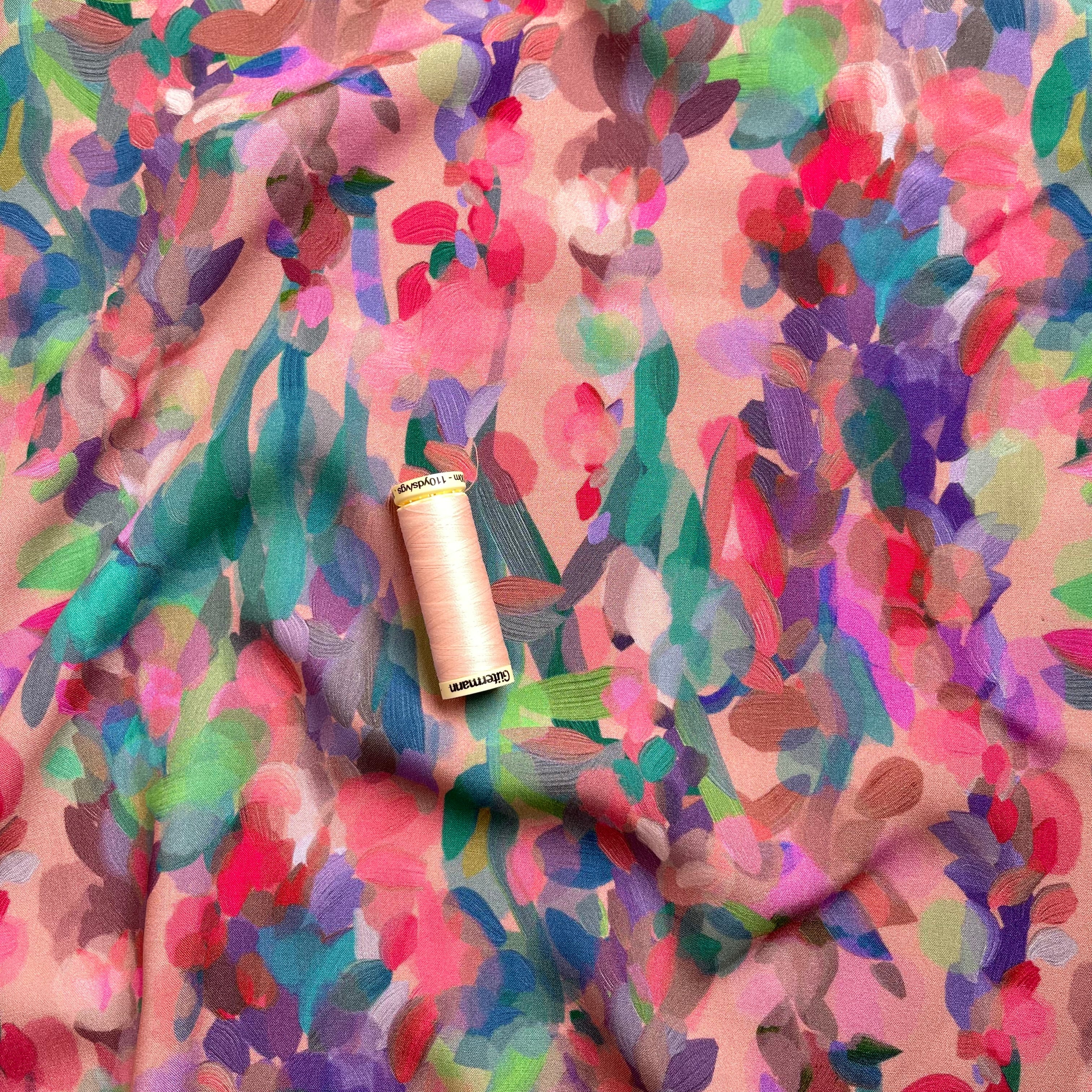 Summer Party - Lupine Petals Blush ECOVERO™ Viscose