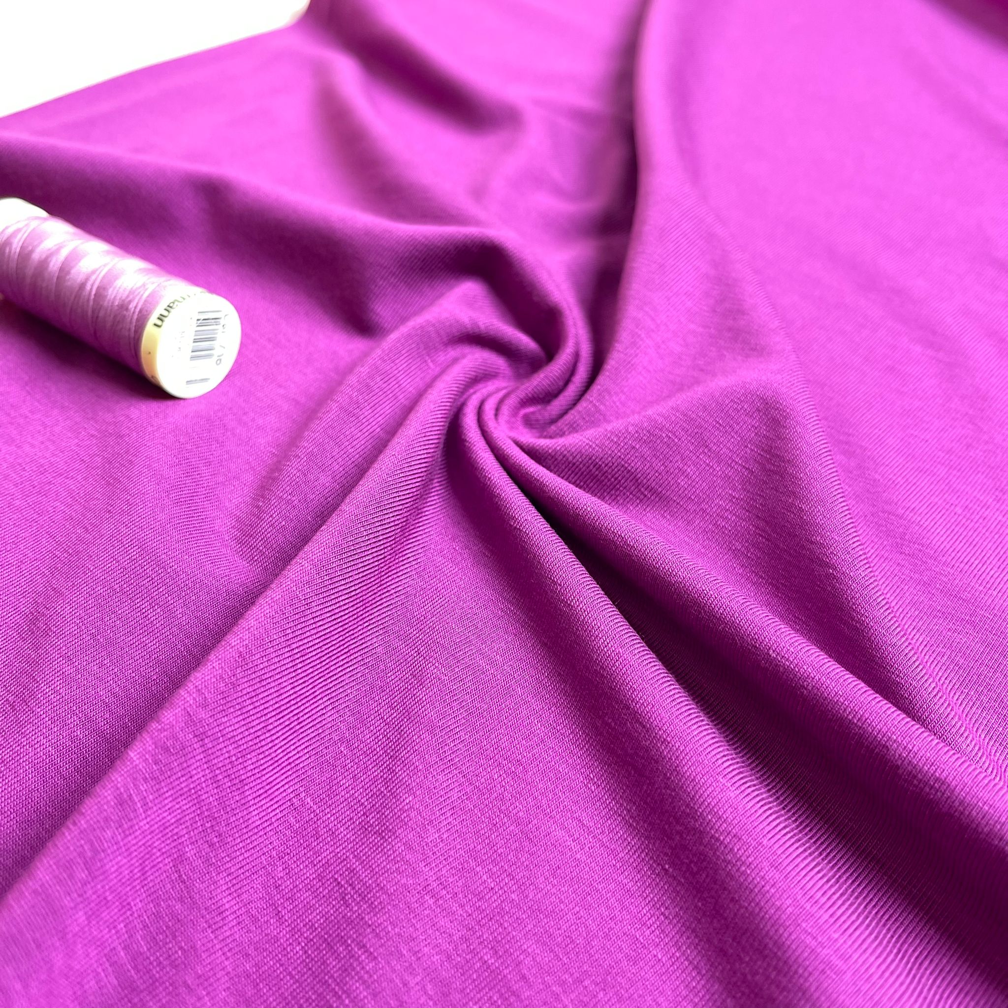 REMNANT 2.34 Metres - Lush in Cyclamen Pink Jersey Fabric with TENCEL™ Lyocell Fibres