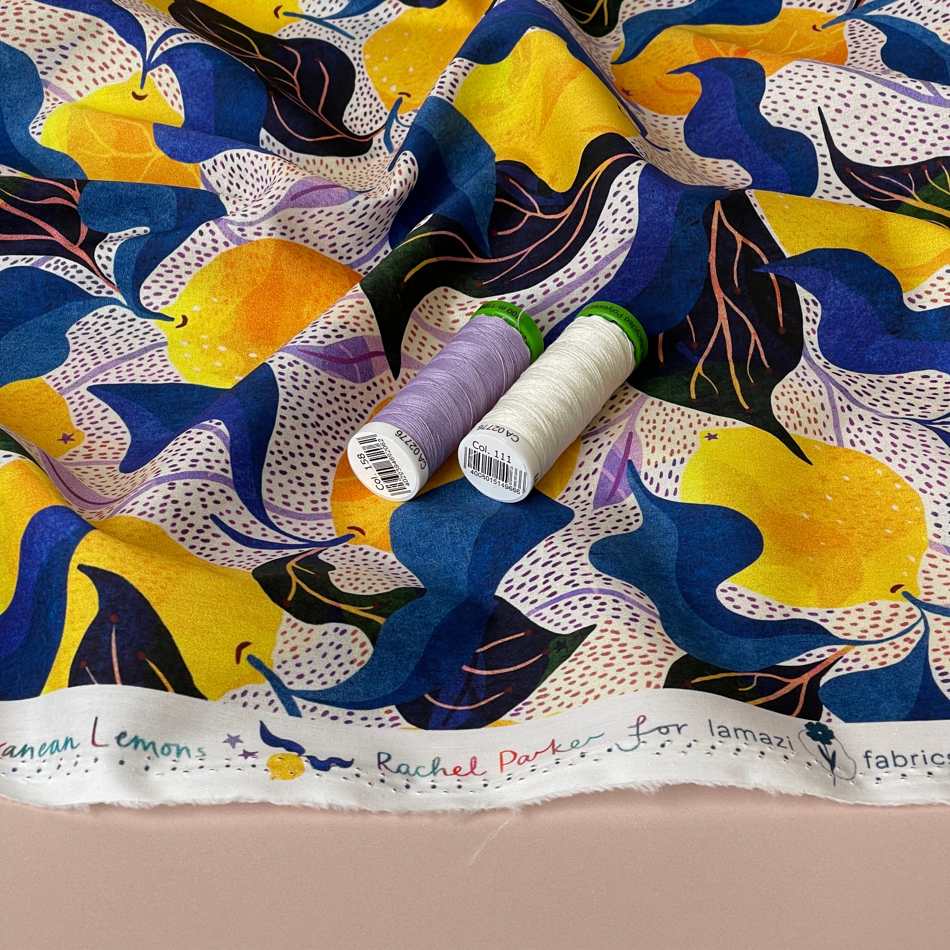 Adventure - Mediterranean Lemons Cotton Lawn