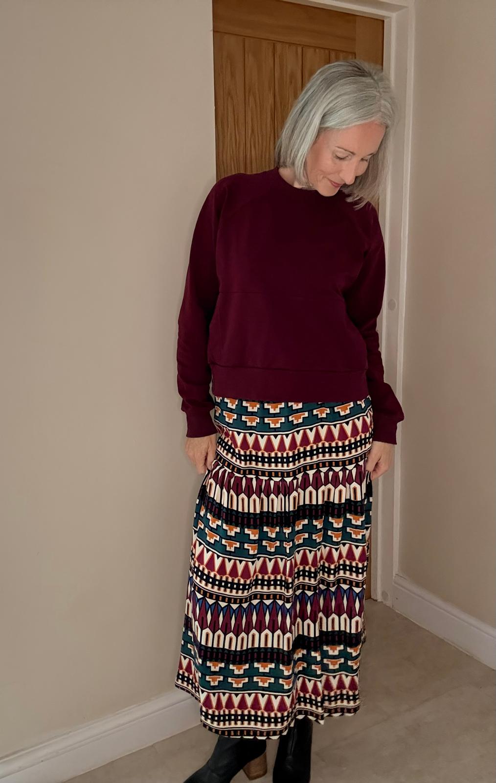 Sewing Kit - Luella Skirt in Autumn Jewel Viscose (Multiple Colours)