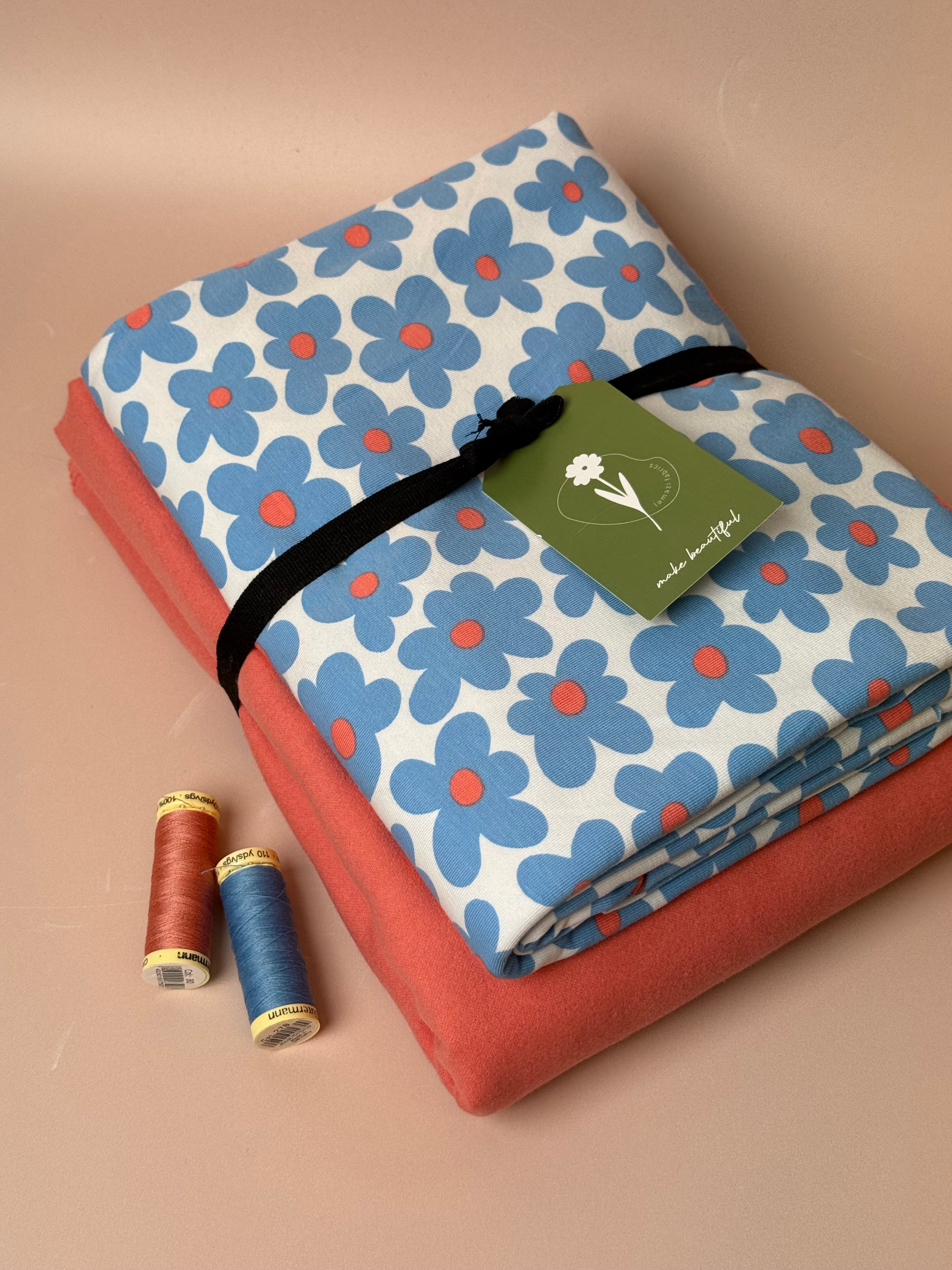 Limited Edition - Luxury Pyjama Kit with Art Gallery Cotton Flannel and Flower Jersey