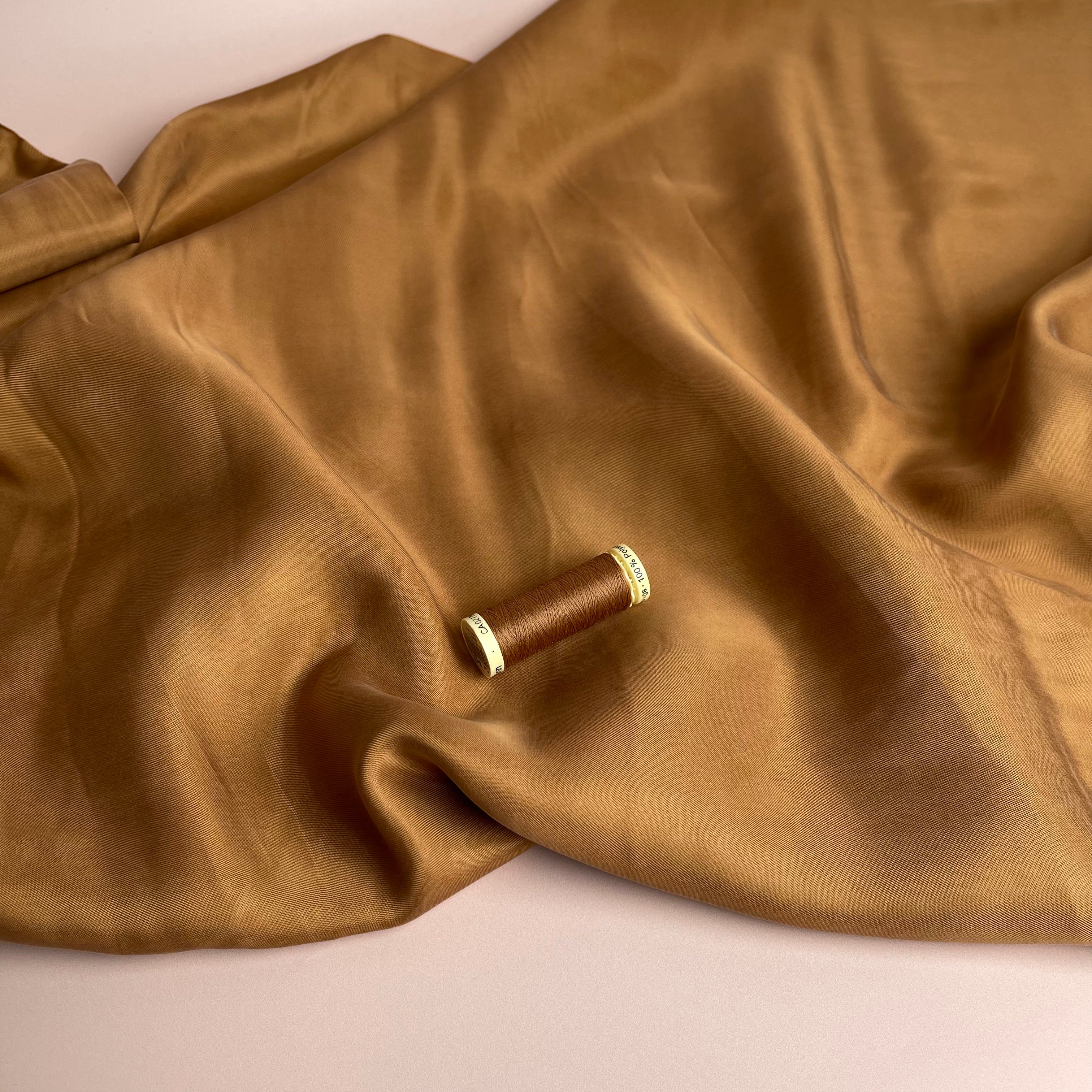 Peach Touch Cupro Viscose Twill Fabric