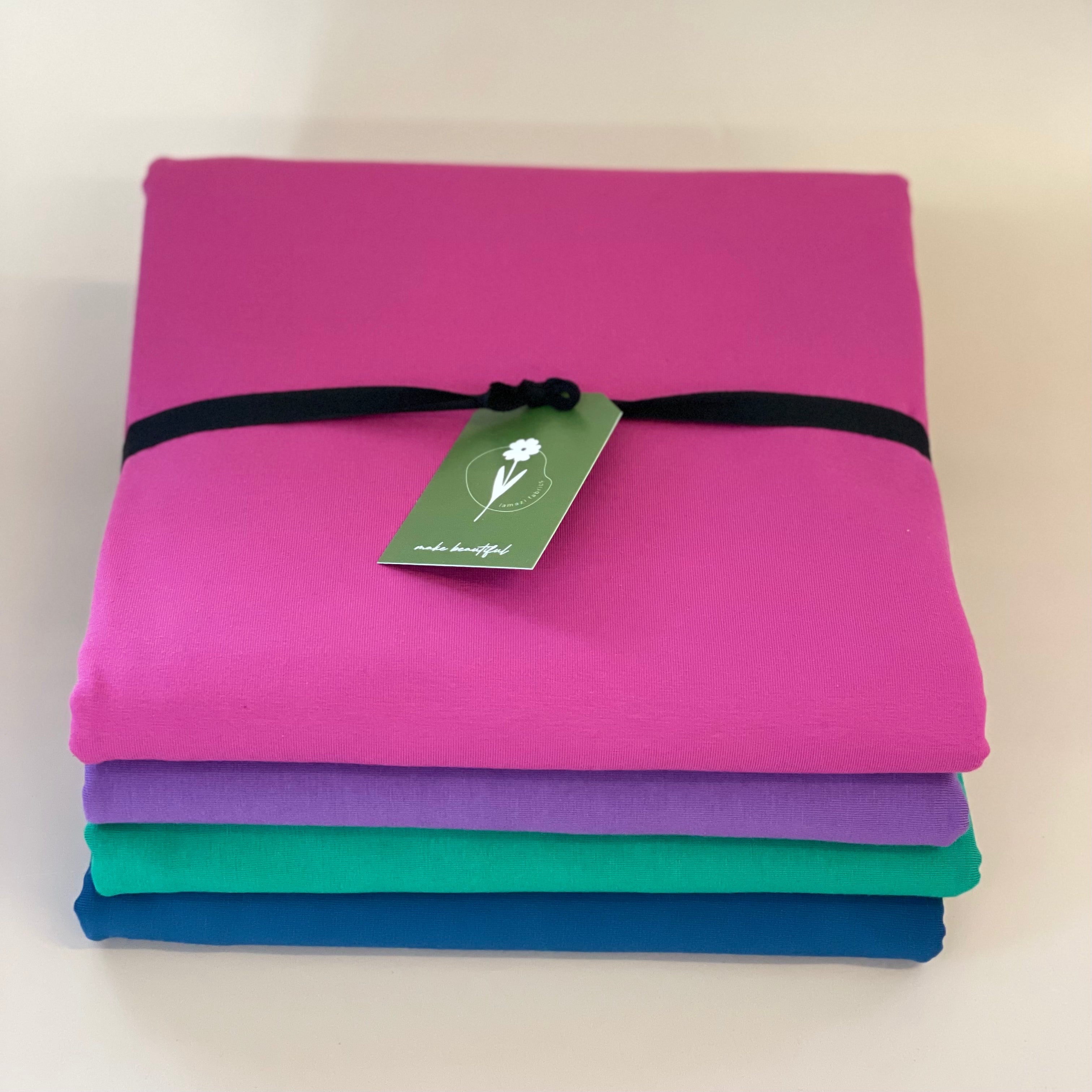 Colour Bundles - Lupine Essential Chic Cotton Jersey Fabrics