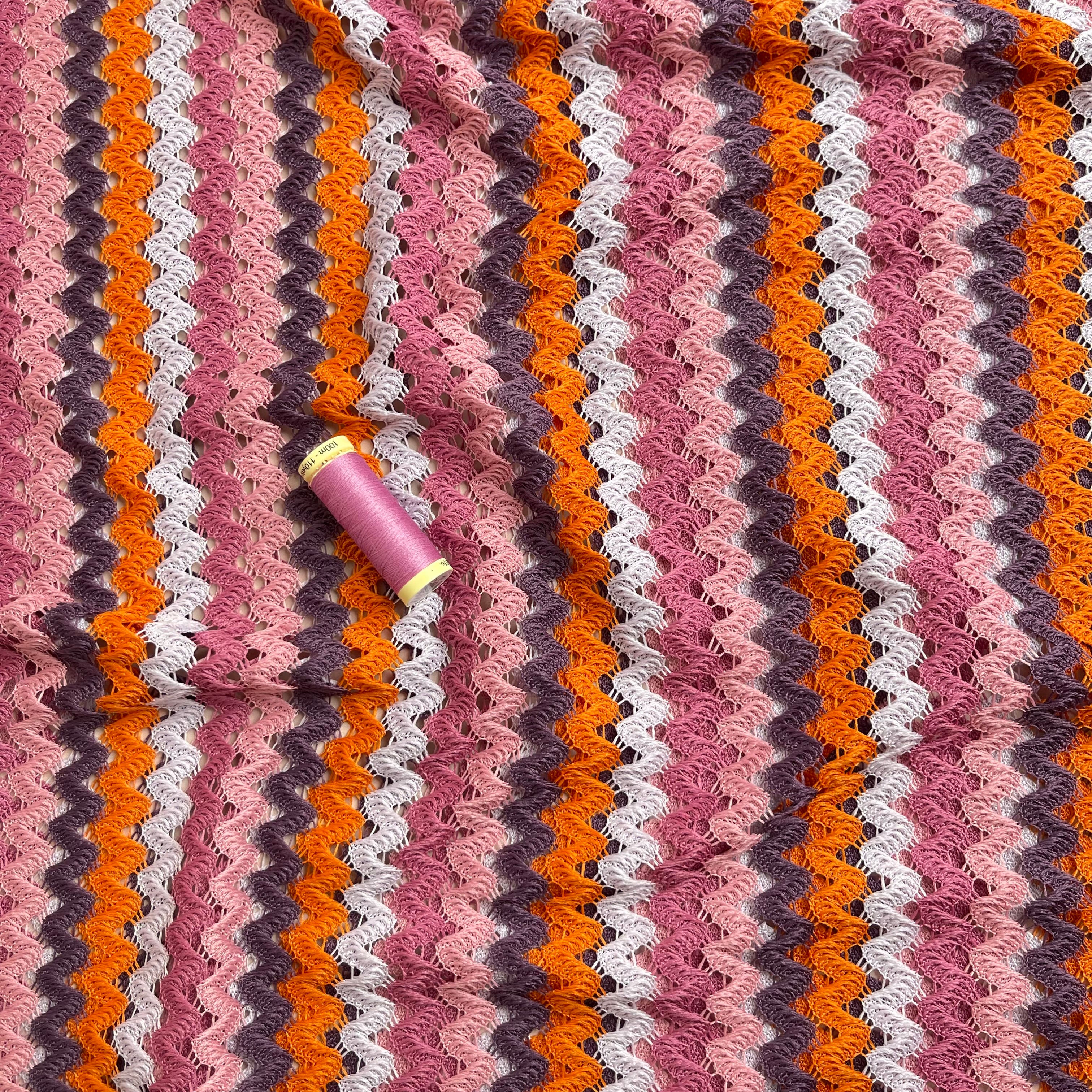 Sunset Lace Knit Fabric