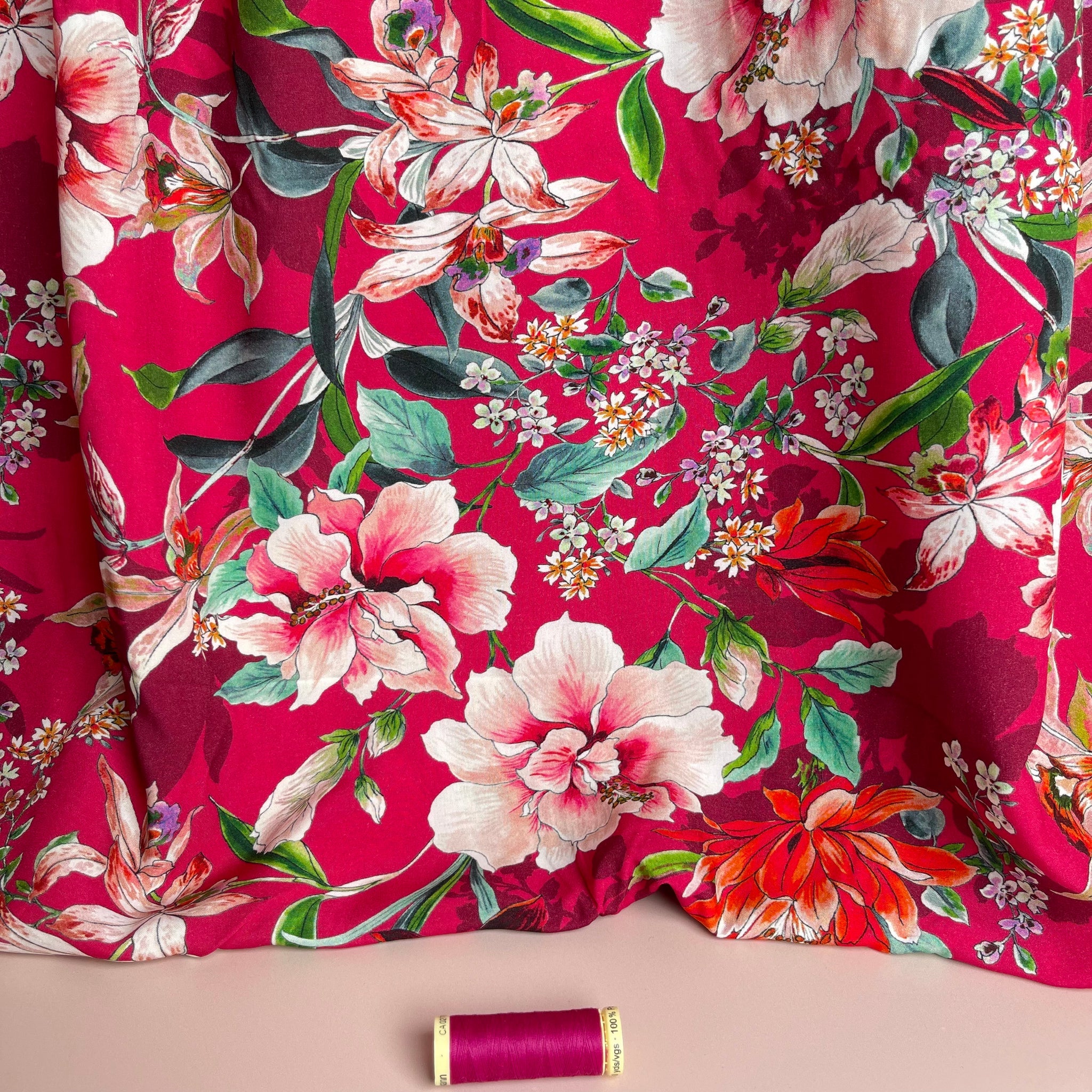 Make an Outfit Colour Bundle - Watercolour Tropics Viscose & Cosy Colours Sweat-shirting