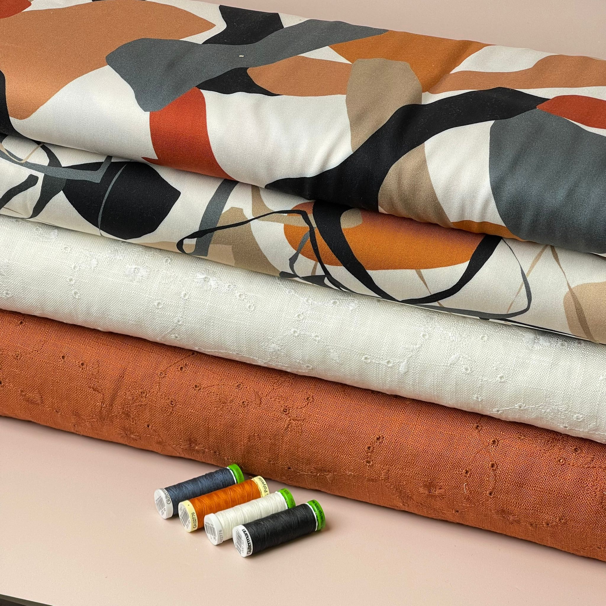 Light & Lush - Rustic Pebbles Viscose Twill Fabric