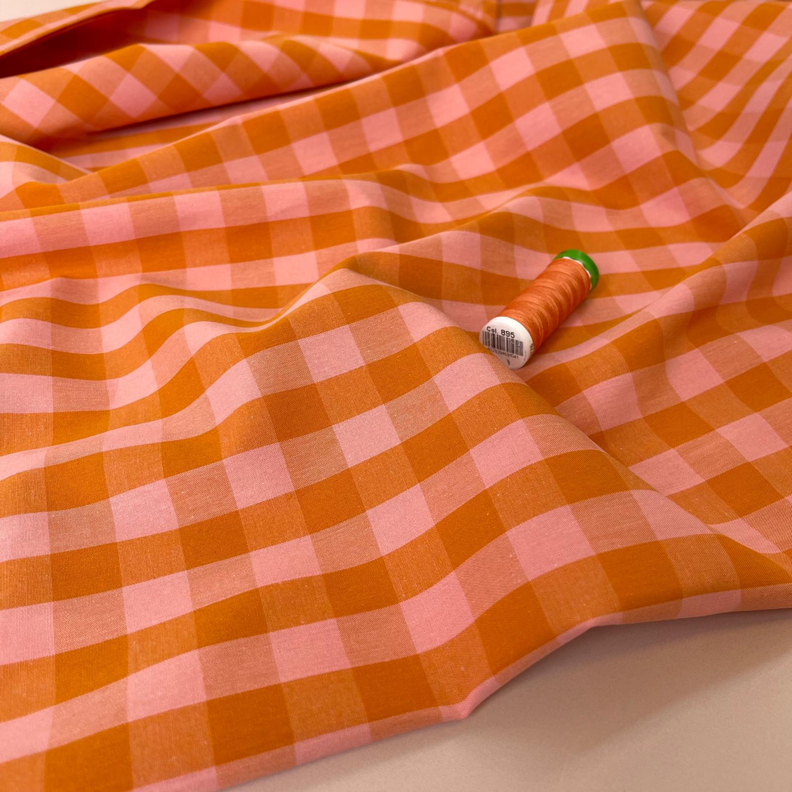 Yarn Dyed Fruit Salad Gingham Cotton Fabric