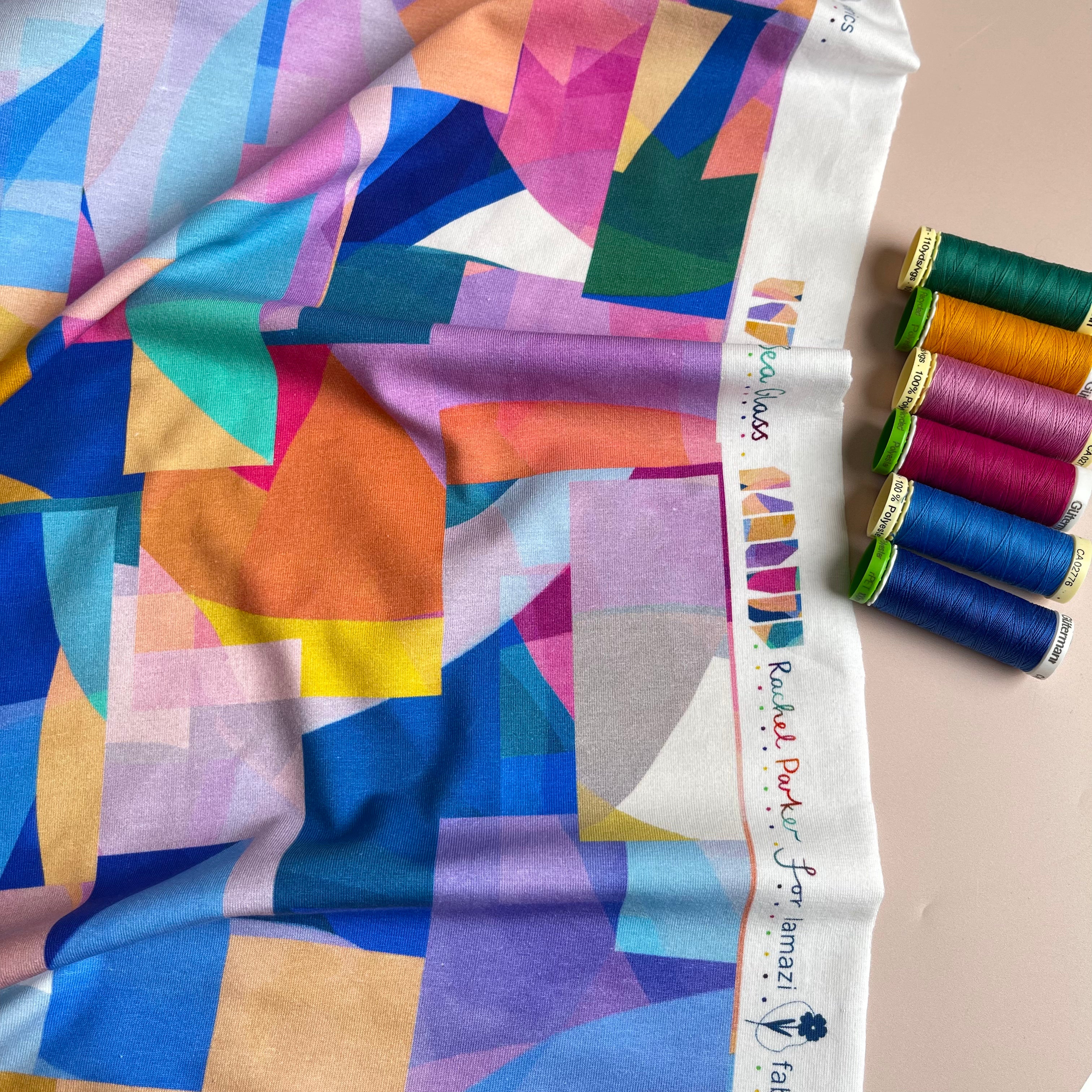 REMNANT 1.4 Metres - Seaglass Blue Organic Cotton Jersey
