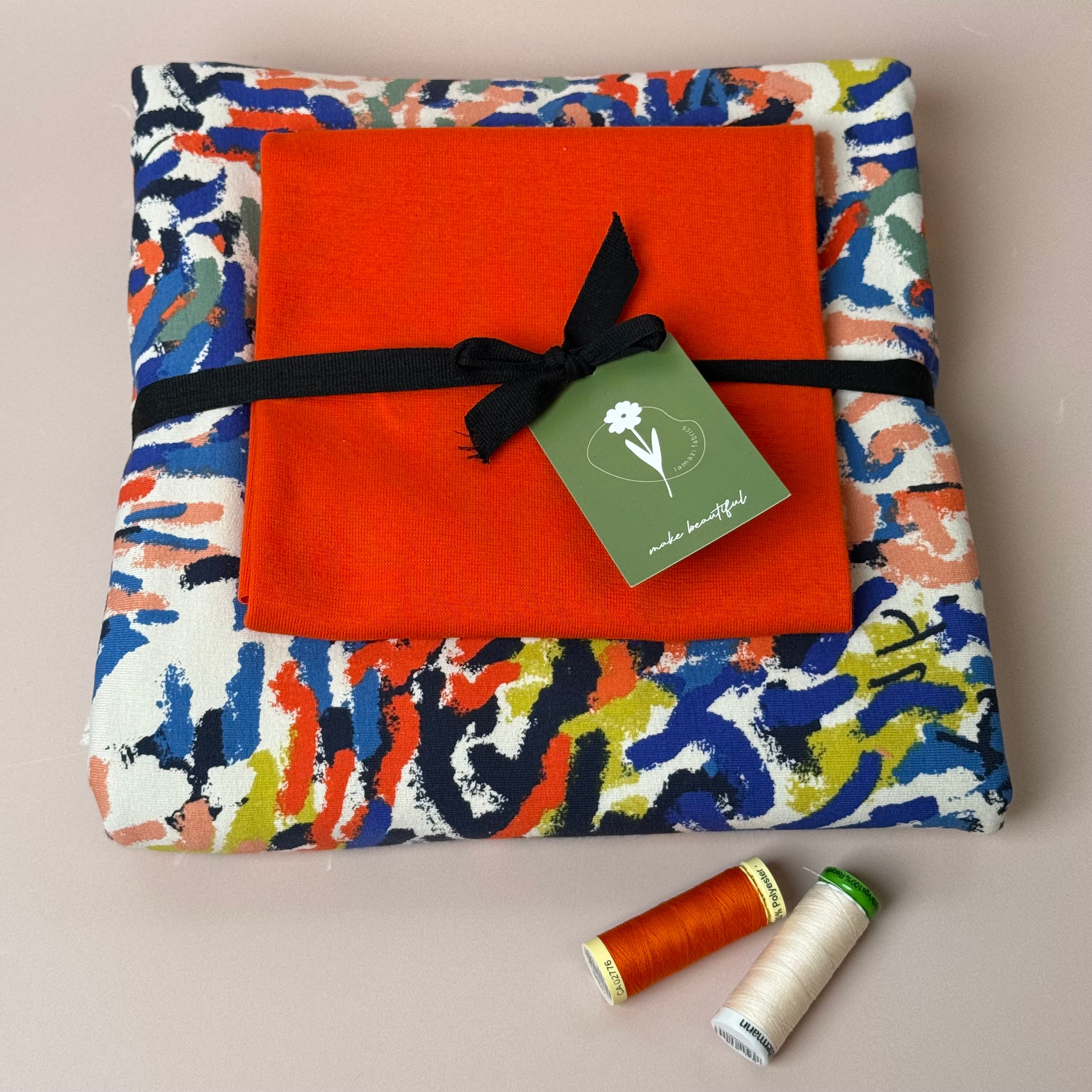 Colour Bundles - Paint Fun French Terry & Ribbing