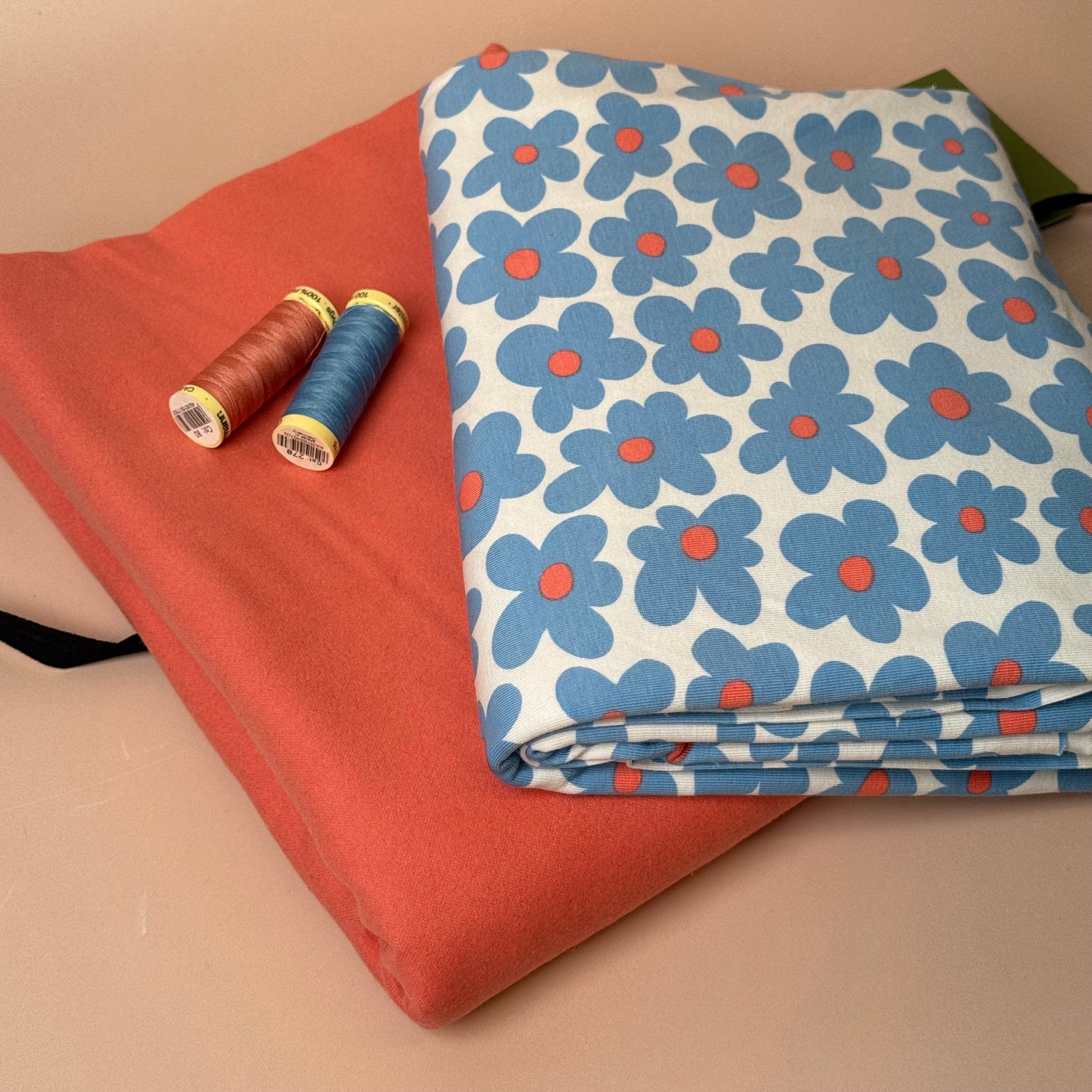 Limited Edition - Luxury Pyjama Kit with Art Gallery Cotton Flannel and Flower Jersey