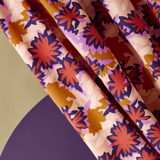 REMNANT 1.88 Metre - Atelier Brunette - Waterlily Maple EcoVero™️ Viscose Fabric