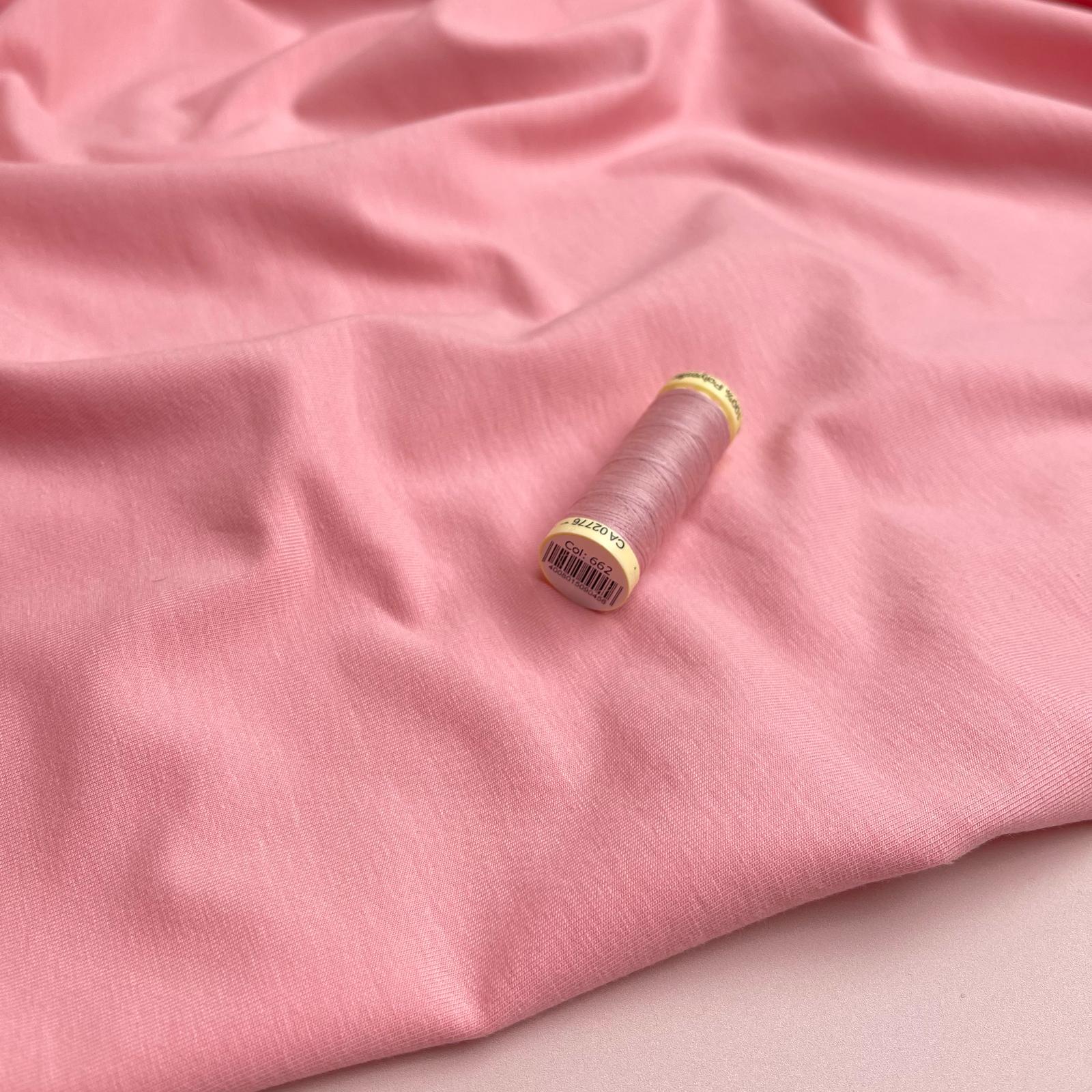 Essential Chic Pink Cotton Jersey Fabric