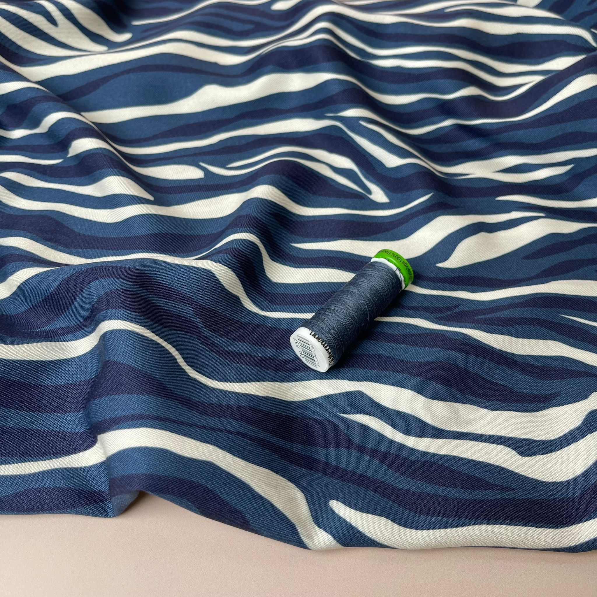 Light & Lush - Coastal Waves Viscose Twill Fabric