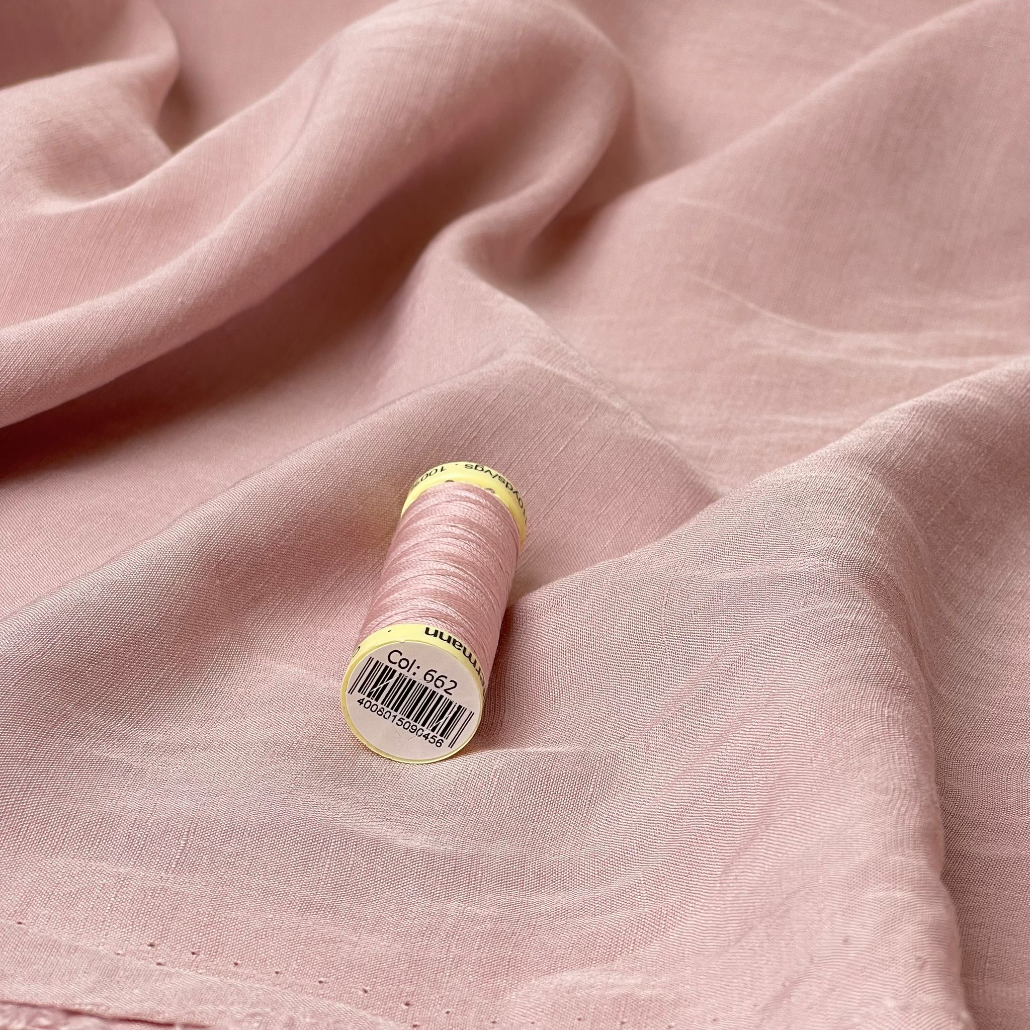 Lush Nude Light Viscose Linen Crepe Dress Fabric