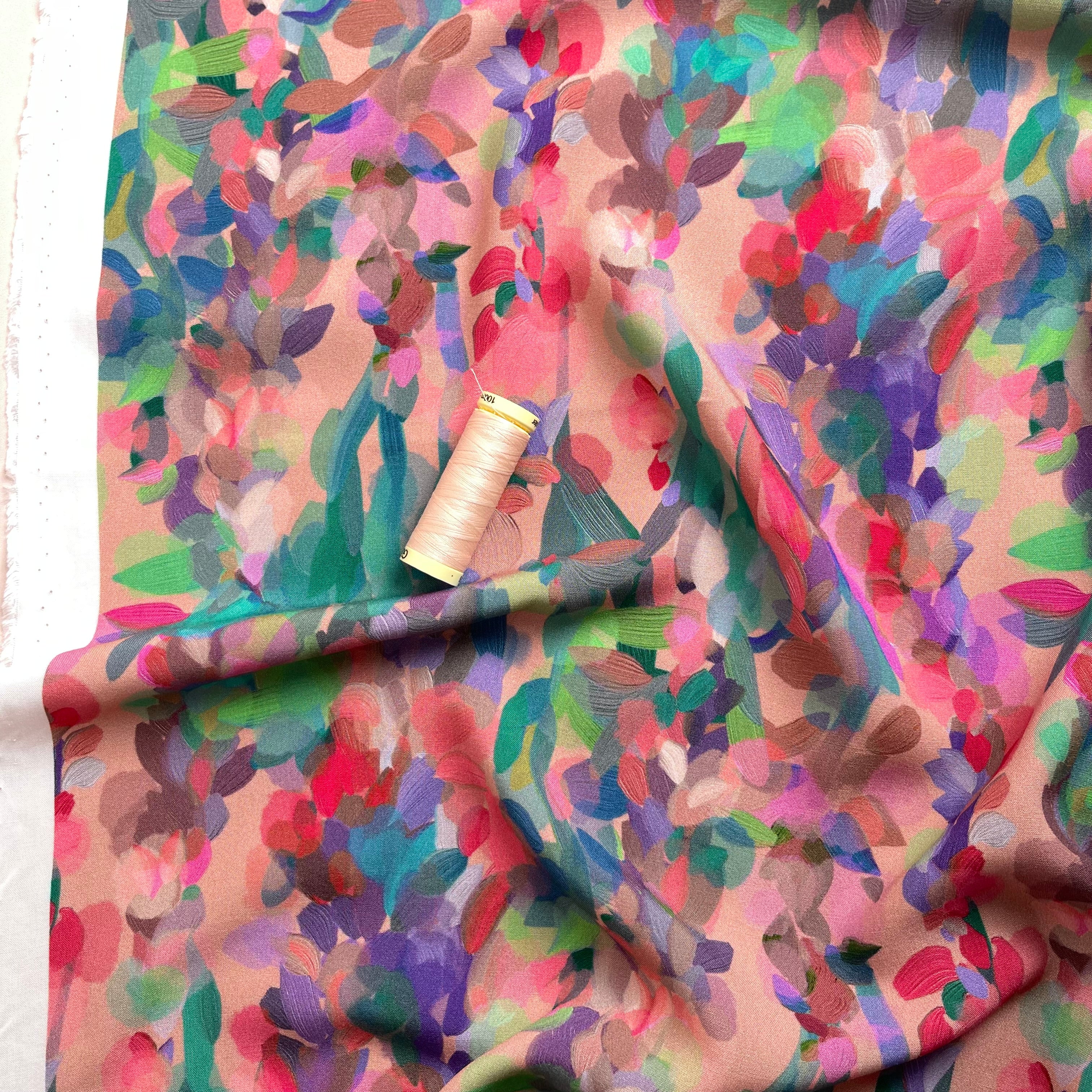Summer Party - Lupine Petals Blush ECOVERO™ Viscose
