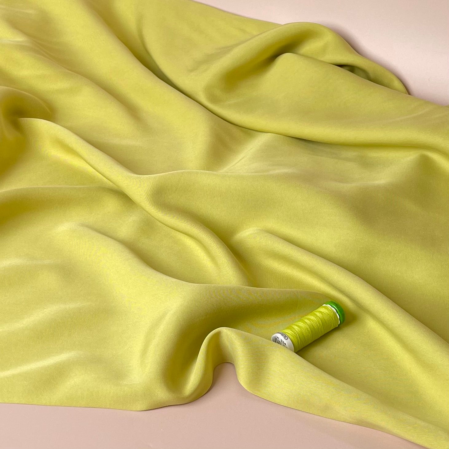 Lush in Lime Yellow TENCEL™ Lyocell Sandwashed Twill